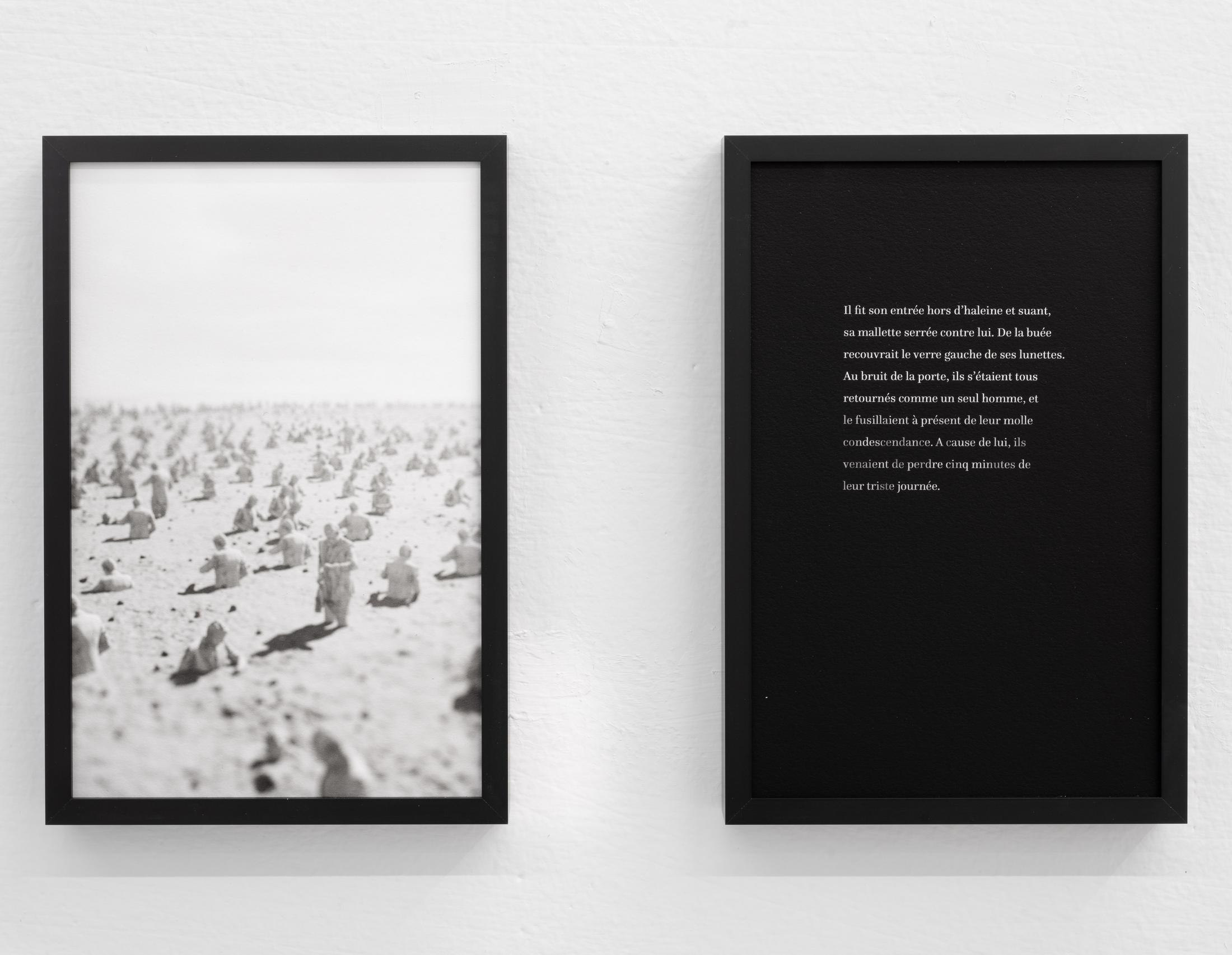 Exhibition View Rinny Gremaud and Mathieu Bernard Soloshow «Splendide; view on On attend, 2019» at Galerie Heinzer Reszler, Lausanne, 2019 / Photo: Julien Gremaud / Courtesy: the artist and Heinzer Reszler