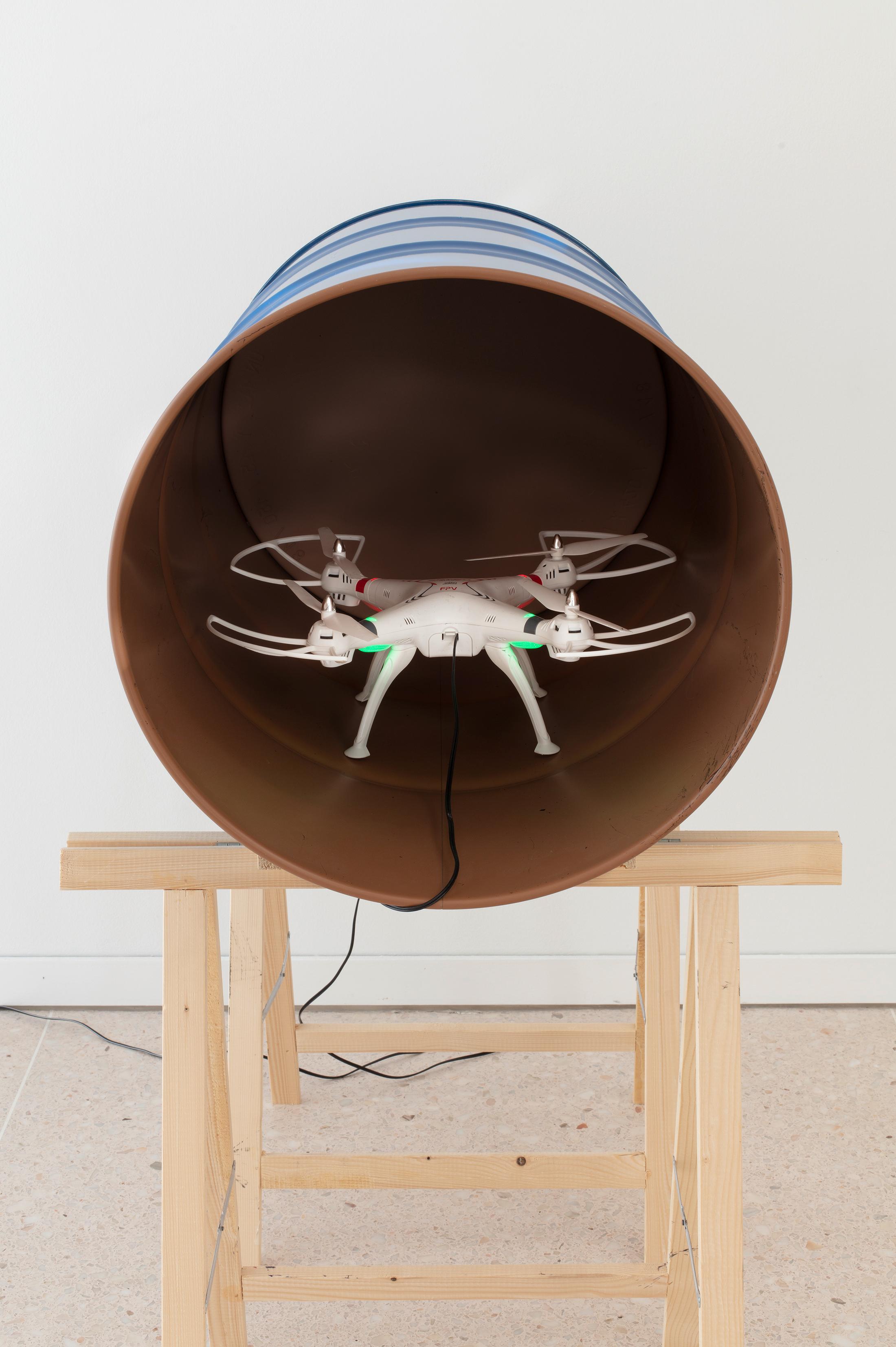 Exhibition View Roman Signer Soloshow at Kunsthaus Zug, Zug, 2019 / Photo: Stefan Rohner / Courtesy: the artist and Kunsthaus Zug