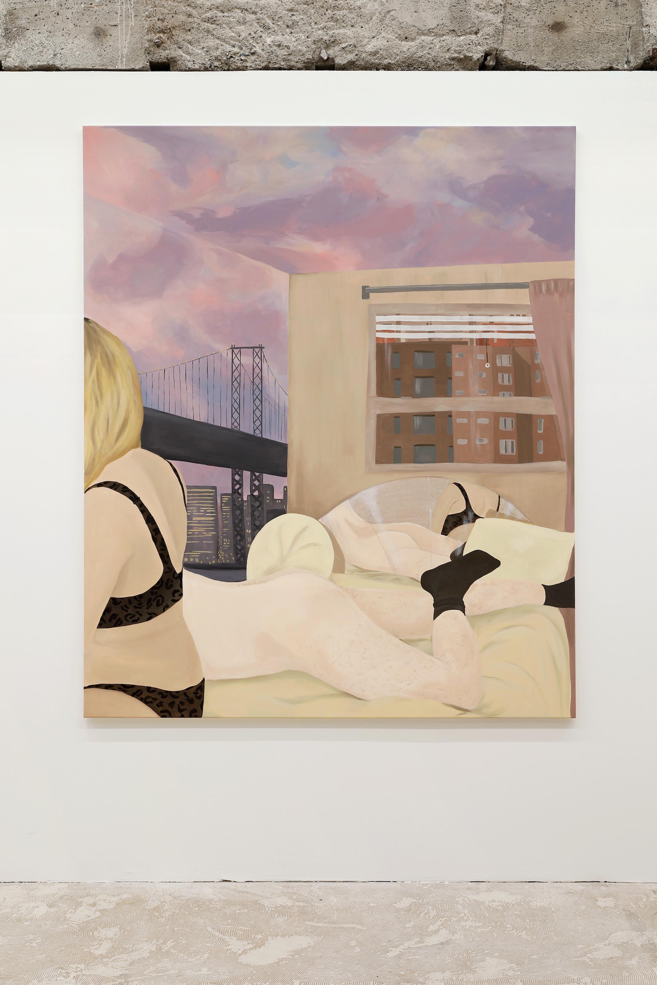 Exhibition View Romane de Watteville Solo Show «Every Me; view on Romane de Watteville, Stray Here with You, 2021» at Fabienne Levy, 2021-2022 / Photo: Neige Sanchez / Courtesy: the artist and Fabienne Levy