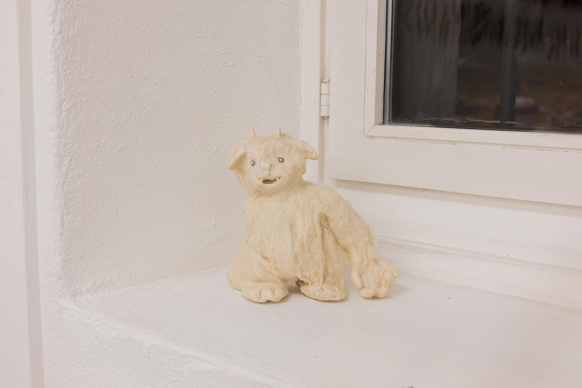 Exhibition View Duo Show «Fusionner nos Ardeurxes; view on Romy Colombe. K, Jule.x, 2022» at WallStreet, Fribourg, 2022-2023 / Photo: Julie Folly / Courtesy: the artist and WallStreet