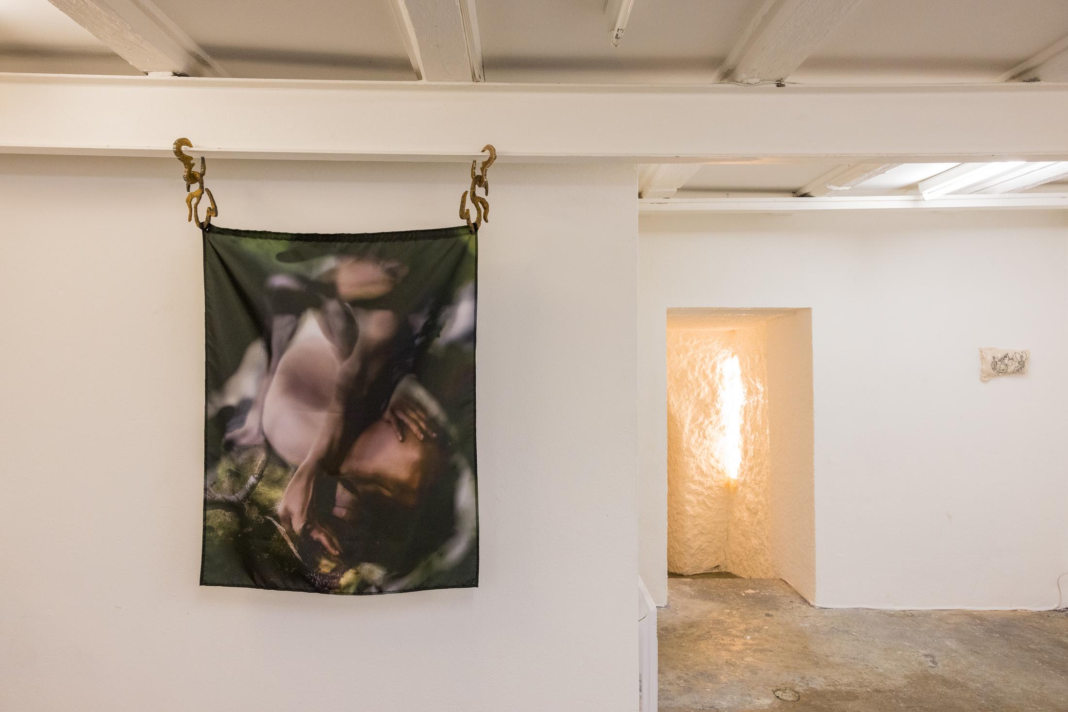 Exhibition View Duo Show «Fusionner nos Ardeurxes» at WallStreet, Fribourg, 2022-2023 / Photo: Julie Folly / Courtesy: the artists and WallStreet