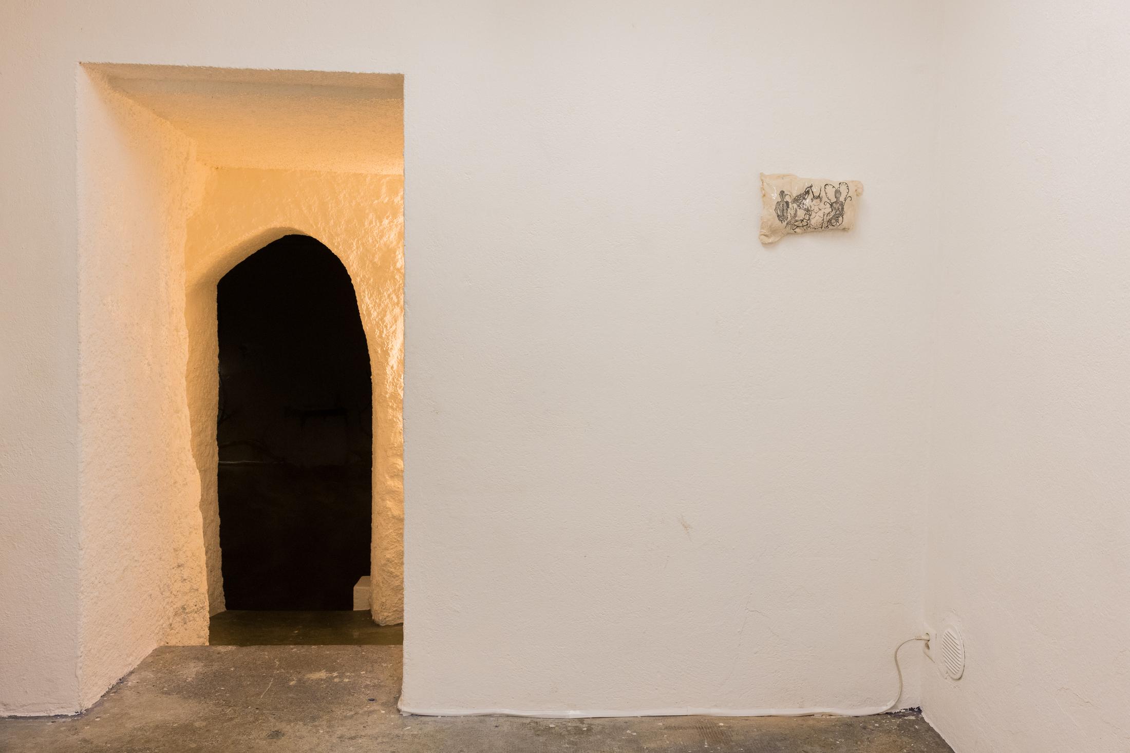 Exhibition View Duo Show «Fusionner nos Ardeurxes» at WallStreet, Fribourg, 2022-2023 / Photo: Julie Folly / Courtesy: the artists and WallStreet