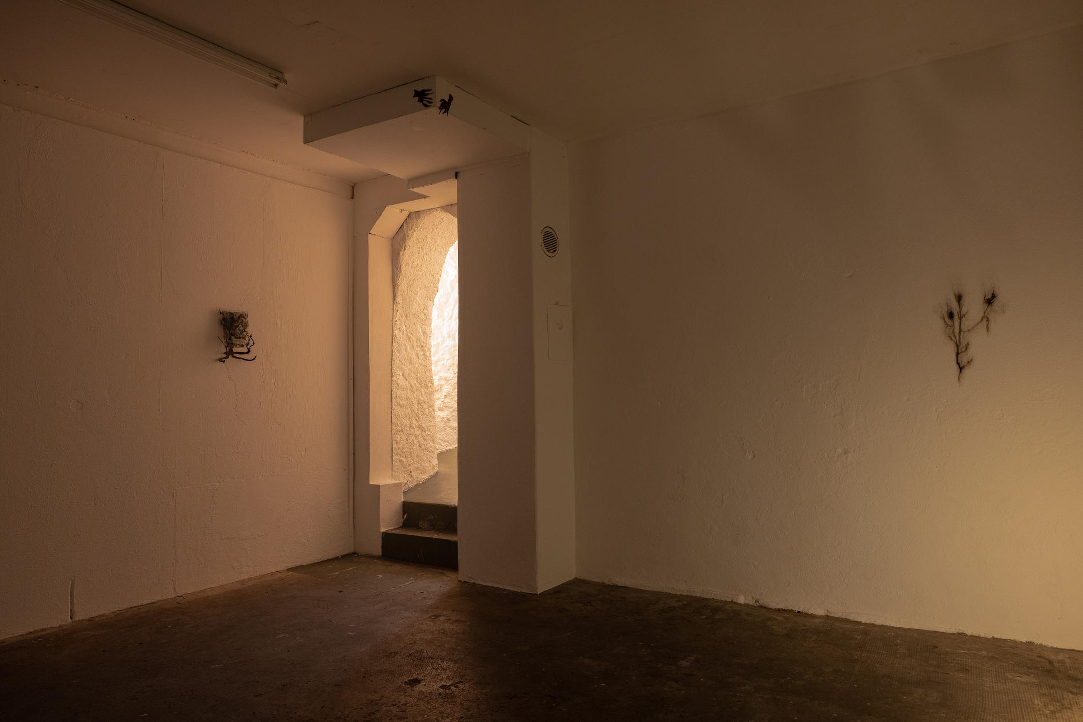 Exhibition View Duo Show «Fusionner nos Ardeurxes» at WallStreet, Fribourg, 2022-2023 / Photo: Julie Folly / Courtesy: the artists and WallStreet