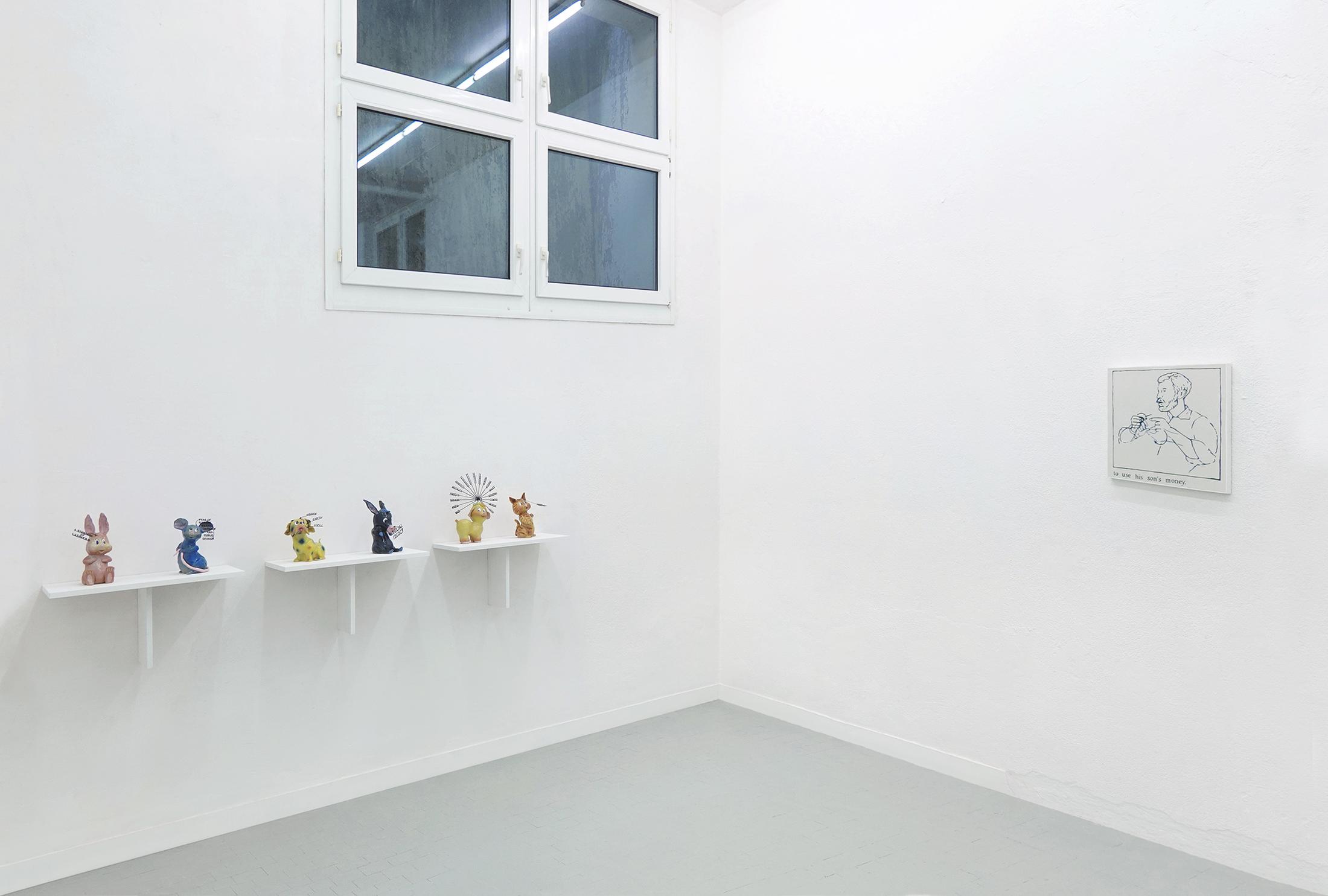 Exhibition View Rosa Aiello and Cassidy Toner Duo Show «How to Win Friends, and Influence People» at Sgomento, Zurich, 2021 / Photo: SZ / Courtesy: the artists and Sgomento