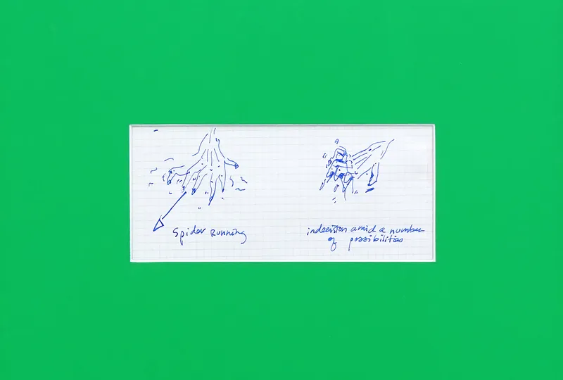 Exhibition View Rosa Aiello and Cassidy Toner Duo Show «How to Win Friends, and Influence People; view on Rosa Aiello, Spider, 2021» at Sgomento, Zurich, 2021 / Photo: SZ / Courtesy: the artists and Sgomento