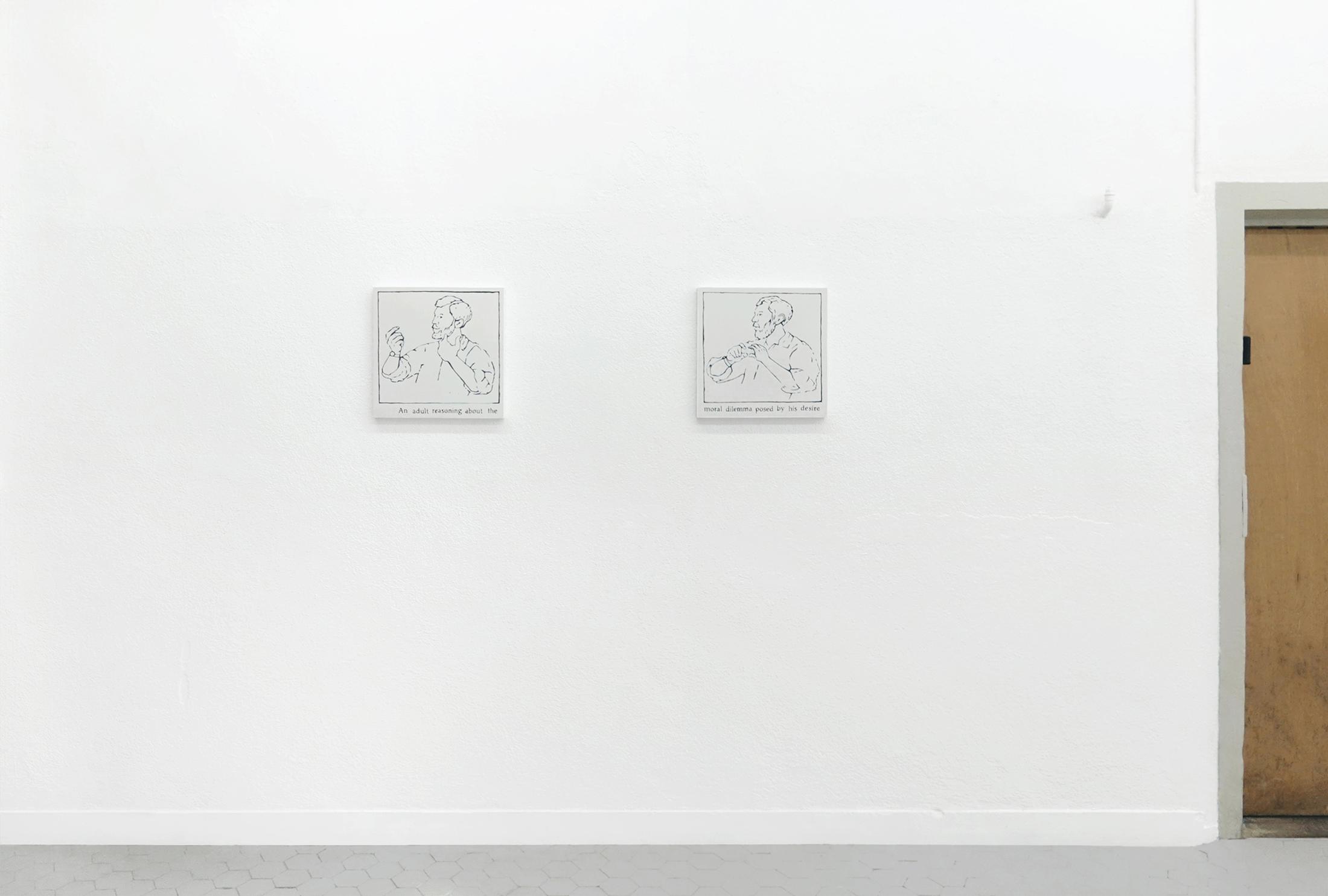 Exhibition View Rosa Aiello and Cassidy Toner Duo Show «How to Win Friends, and Influence People» at Sgomento, Zurich, 2021 / Photo: SZ / Courtesy: the artists and Sgomento