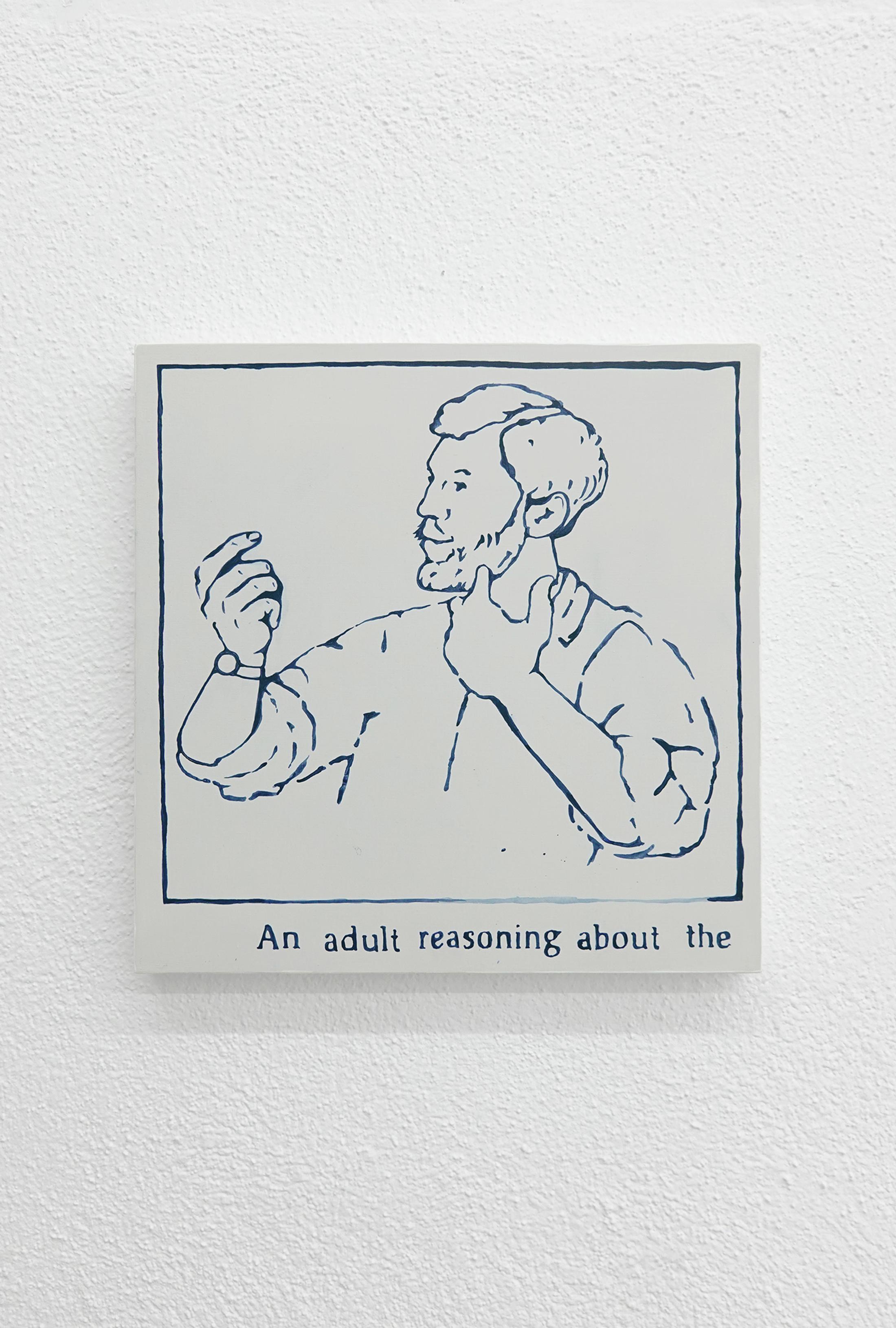 Exhibition View Rosa Aiello and Cassidy Toner Duo Show «How to Win Friends, and Influence People; view on Rosa Aiello, How our Hands Help us Think, 2021» at Sgomento, Zurich, 2021 / Photo: SZ / Courtesy: the artists and Sgomento