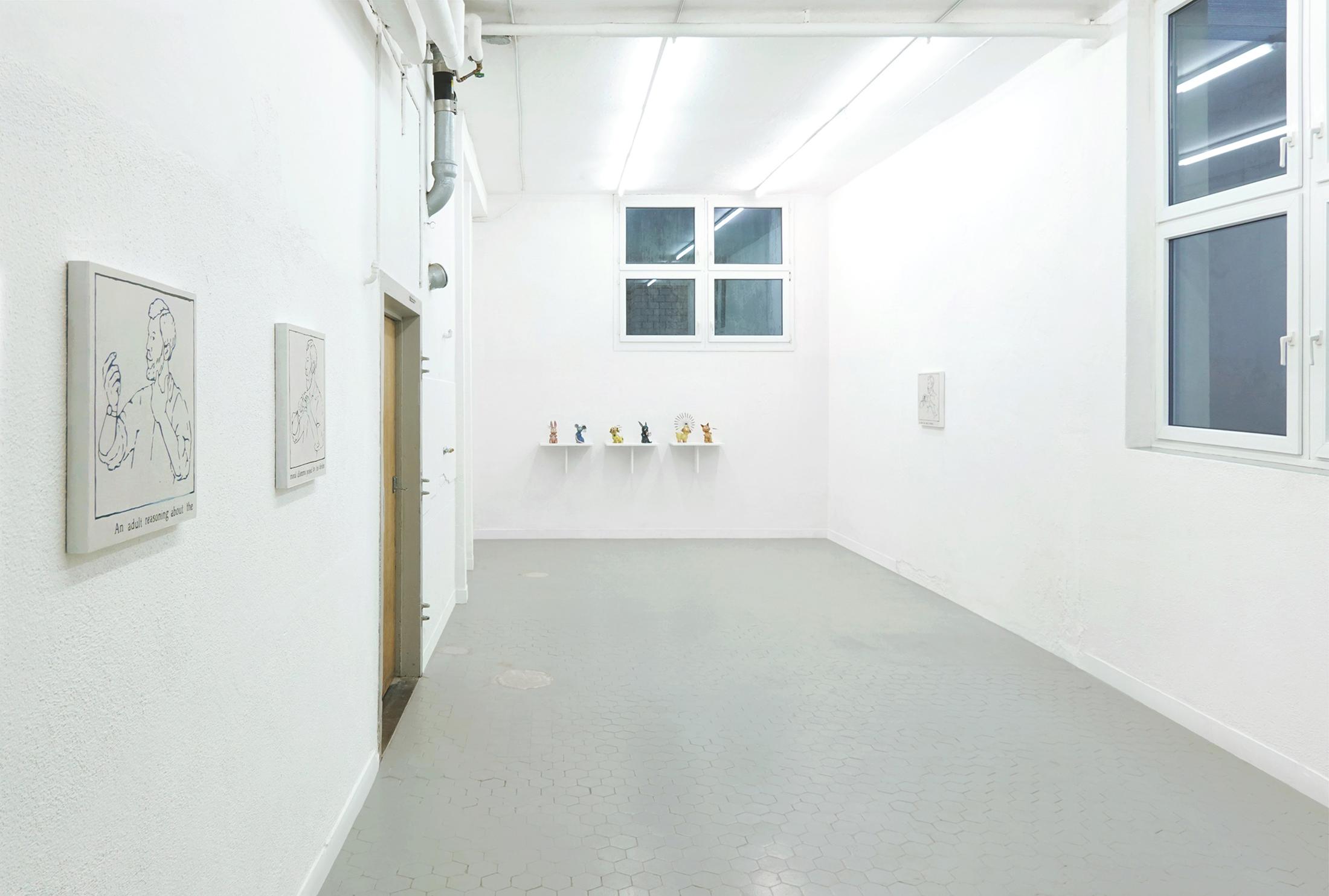 Exhibition View Rosa Aiello and Cassidy Toner Duo Show «How to Win Friends, and Influence People» at Sgomento, Zurich, 2021 / Photo: SZ / Courtesy: the artists and Sgomento