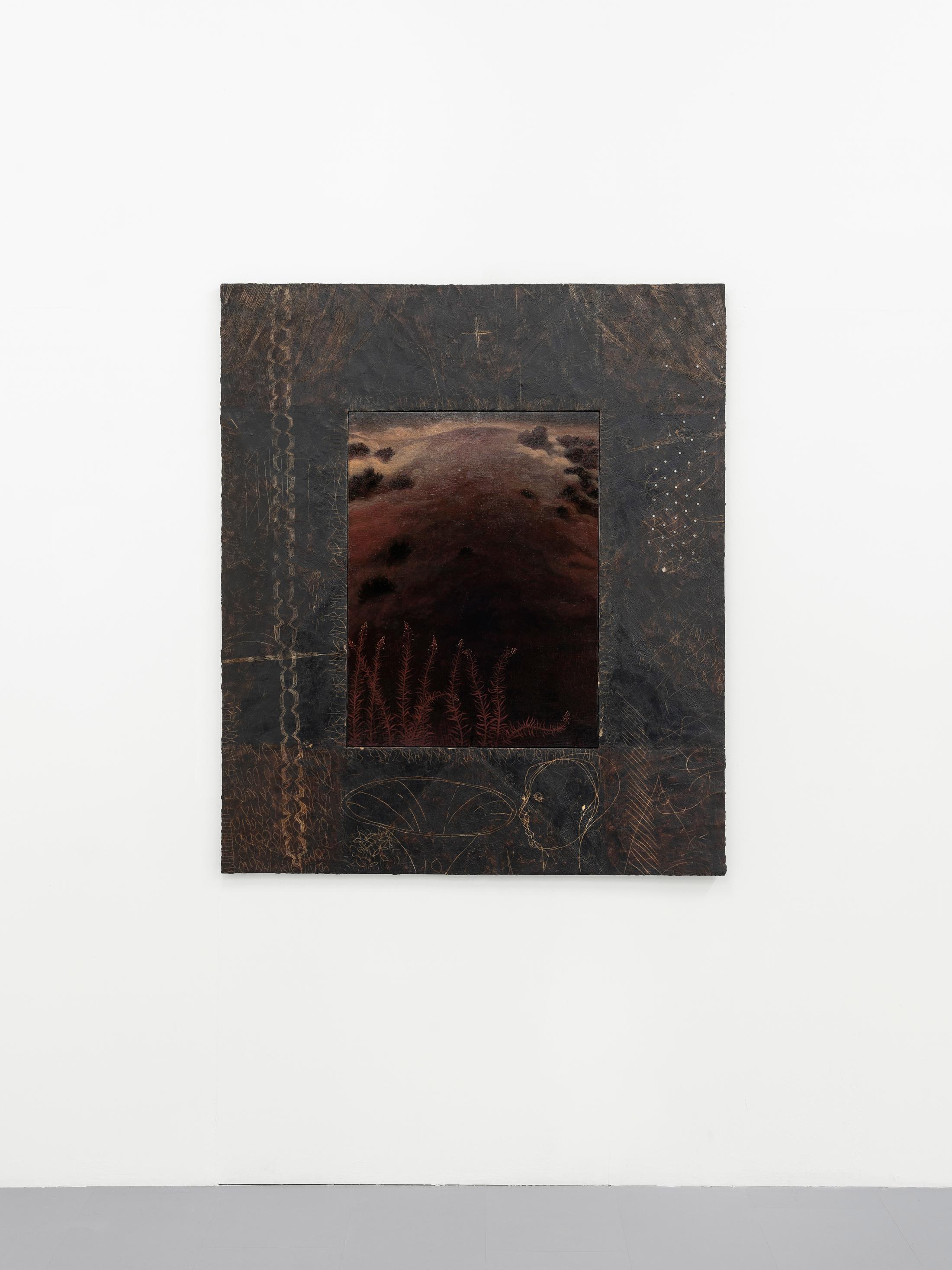 Exhibition View Group Show «Rosaspina; view on Stefano Cecatiello, Untitled II, 2022» at La rada, Locarno, 2022 / Photo: Riccardo Giancola / Courtesy: the artists and La rada