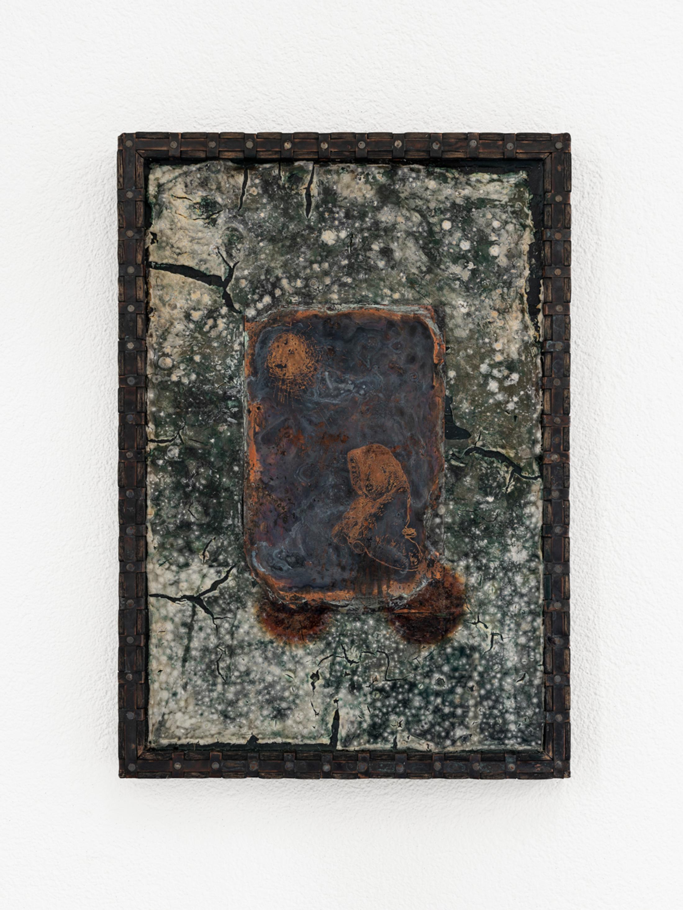 Exhibition View Group Show «Rosaspina; view on Stefano Cecatiello, Untitled (Mold), 2022» at La rada, Locarno, 2022 / Photo: Riccardo Giancola / Courtesy: the artists and La rada