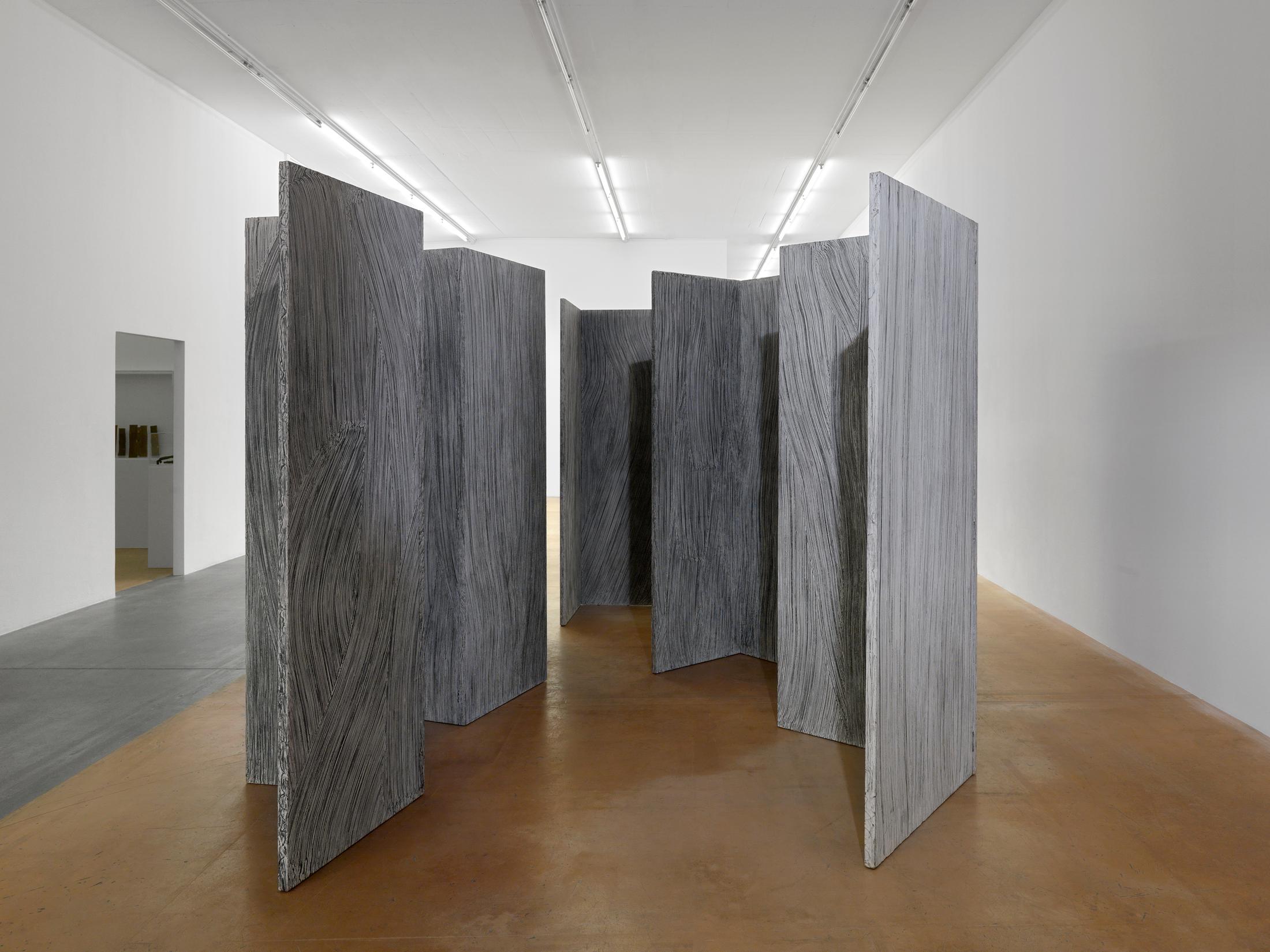 Exhibition View Rosemarie Castoro Soloshow «Time = space between appointment and meeting» at MAMCO, Geneva, 2019 / Photo: Annik Wetter / Courtesy: the artist and MAMCO