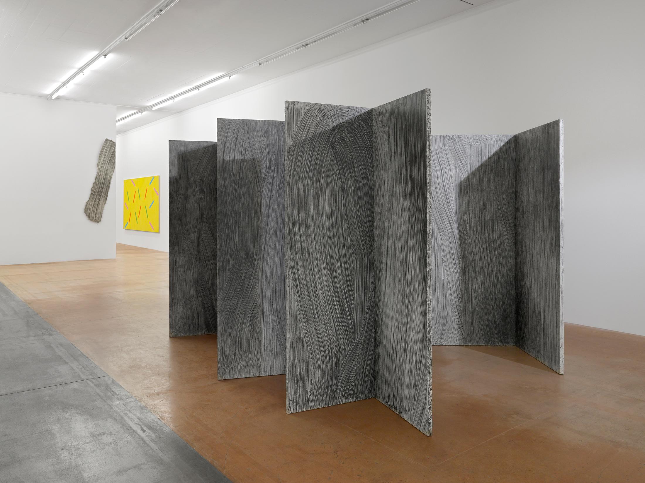 Exhibition View Rosemarie Castoro Soloshow «Time = space between appointment and meeting» at MAMCO, Geneva, 2019 / Photo: Annik Wetter / Courtesy: the artist and MAMCO