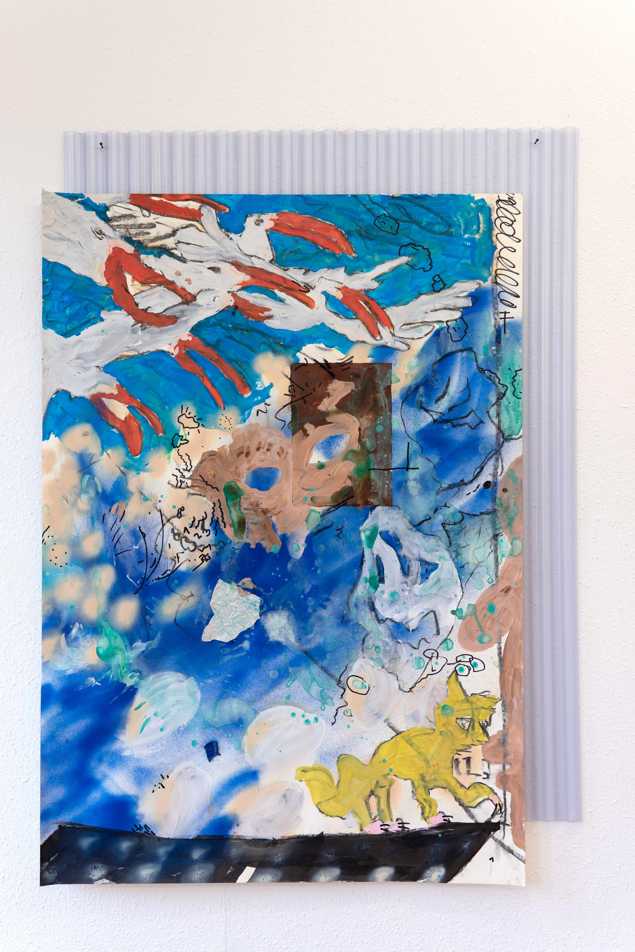 Exhibition View Ruven Stettler and Kevin Aeschbacher Groupshow «Module für Ordnung» at HAMLET, Oerlikon, Zurich, 2019 / Photo: Flavio Karrer / Courtesy: the artist and HAMLET