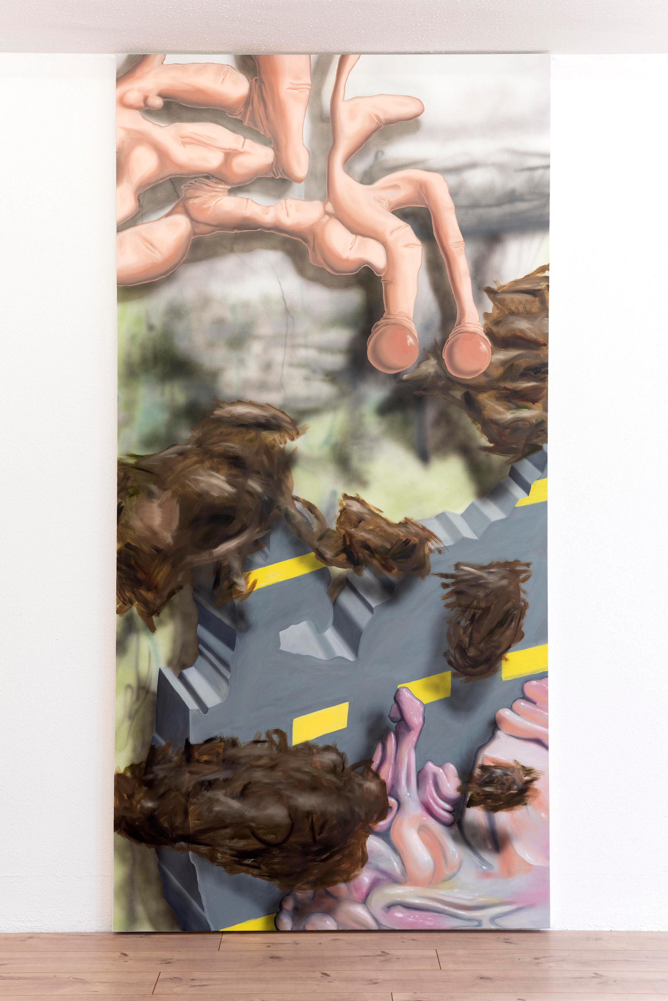 Exhibition View Ruven Stettler and Kevin Aeschbacher Groupshow «Module für Ordnung» at HAMLET, Oerlikon, Zurich, 2019 / Photo: Flavio Karrer / Courtesy: the artist and HAMLET