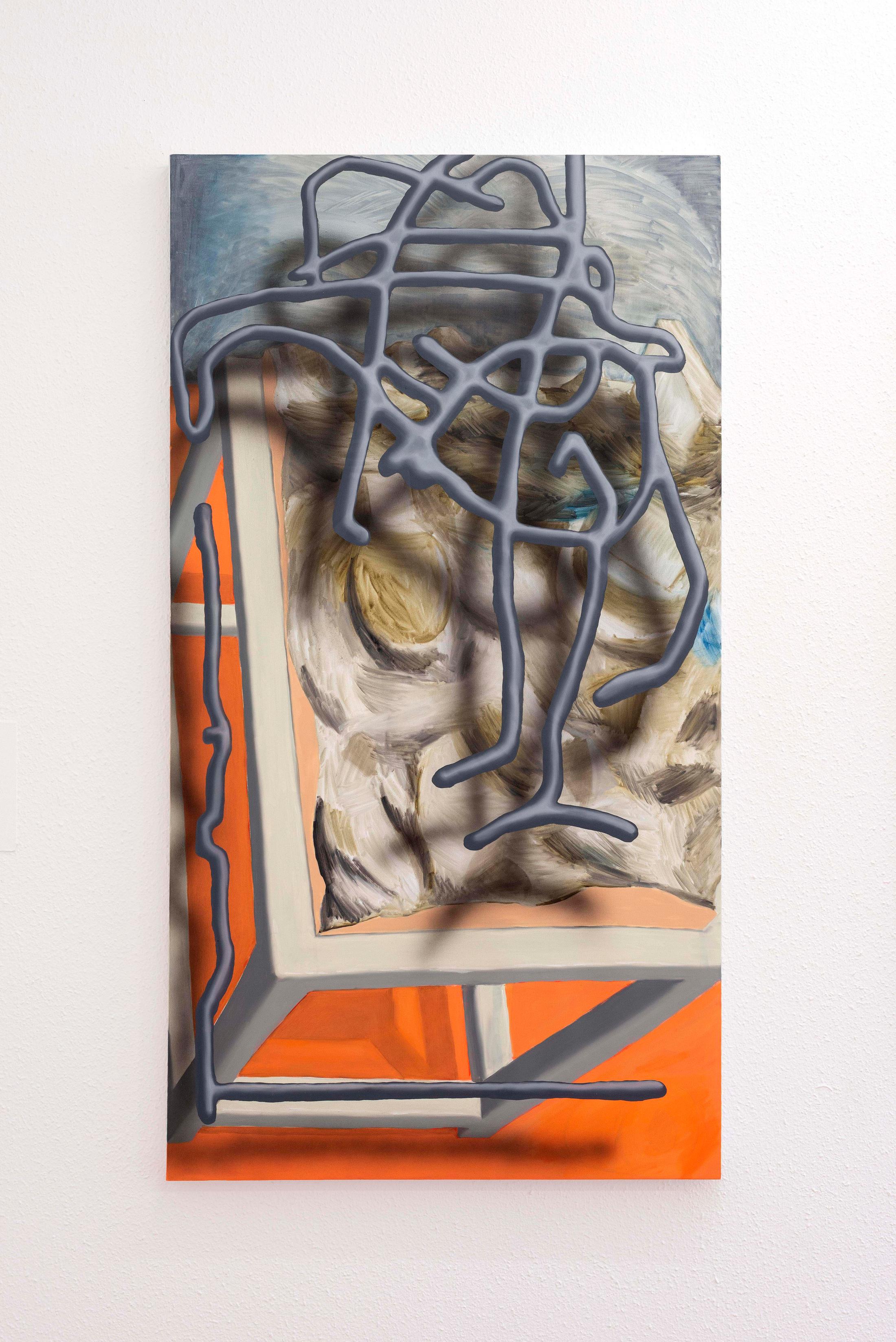 Exhibition View Ruven Stettler and Kevin Aeschbacher Groupshow «Module für Ordnung» at HAMLET, Oerlikon, Zurich, 2019 / Photo: Flavio Karrer / Courtesy: the artist and HAMLET