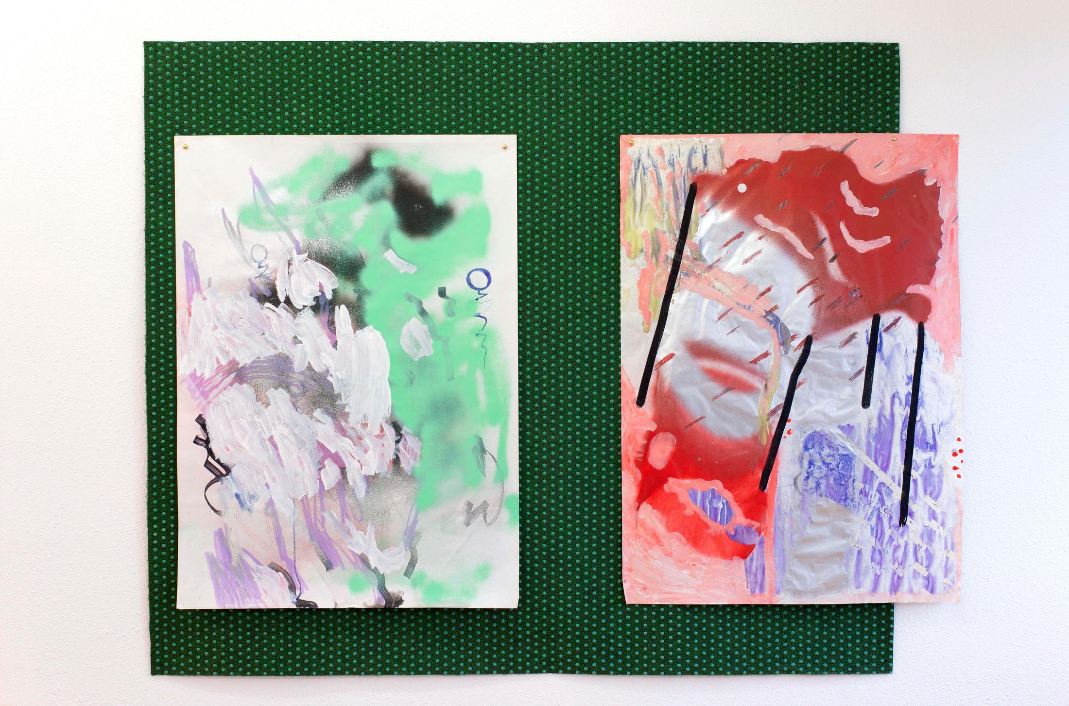 Exhibition View Ruven Stettler and Kevin Aeschbacher Groupshow «Module für Ordnung» at HAMLET, Oerlikon, Zurich, 2019 / Photo: Flavio Karrer / Courtesy: the artist and HAMLET