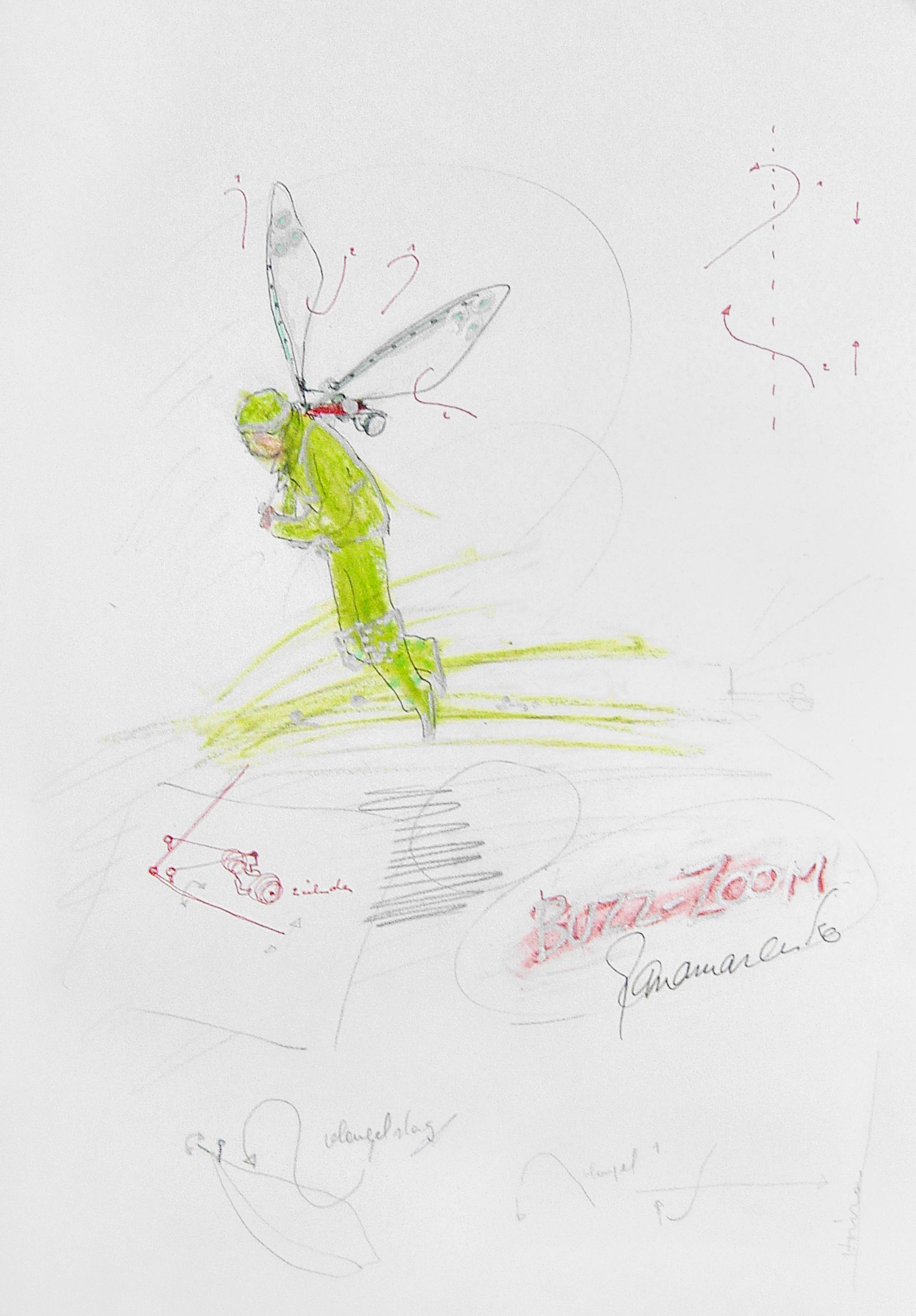 Exhibition View Salvatore Scarpitta and Panamarenko «Dream Maschines; view on Panamarenko Buzz-Zoom, 2005» at Fundaziun Not Vital, Ardez and Castle Tarasp, 2019 / Courtesy: The Deweer Collection, Otegem, Belgium