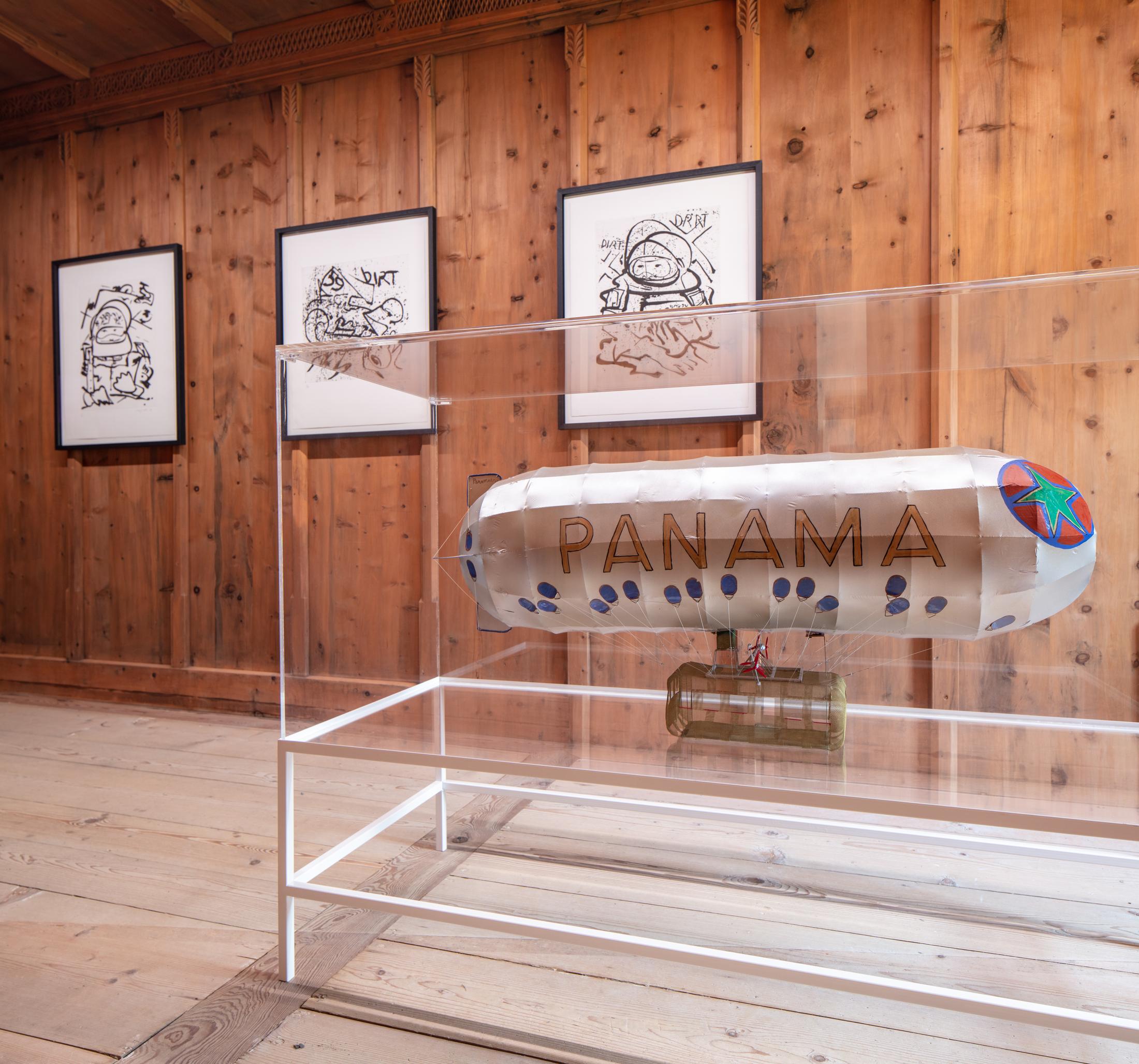 Exhibition View Salvatore Scarpitta and Panamarenko «Dream Maschines» at Fundaziun Not Vital, Ardez and Castle Tarasp, 2019 / Courtesy: Fundaziun Not Vital