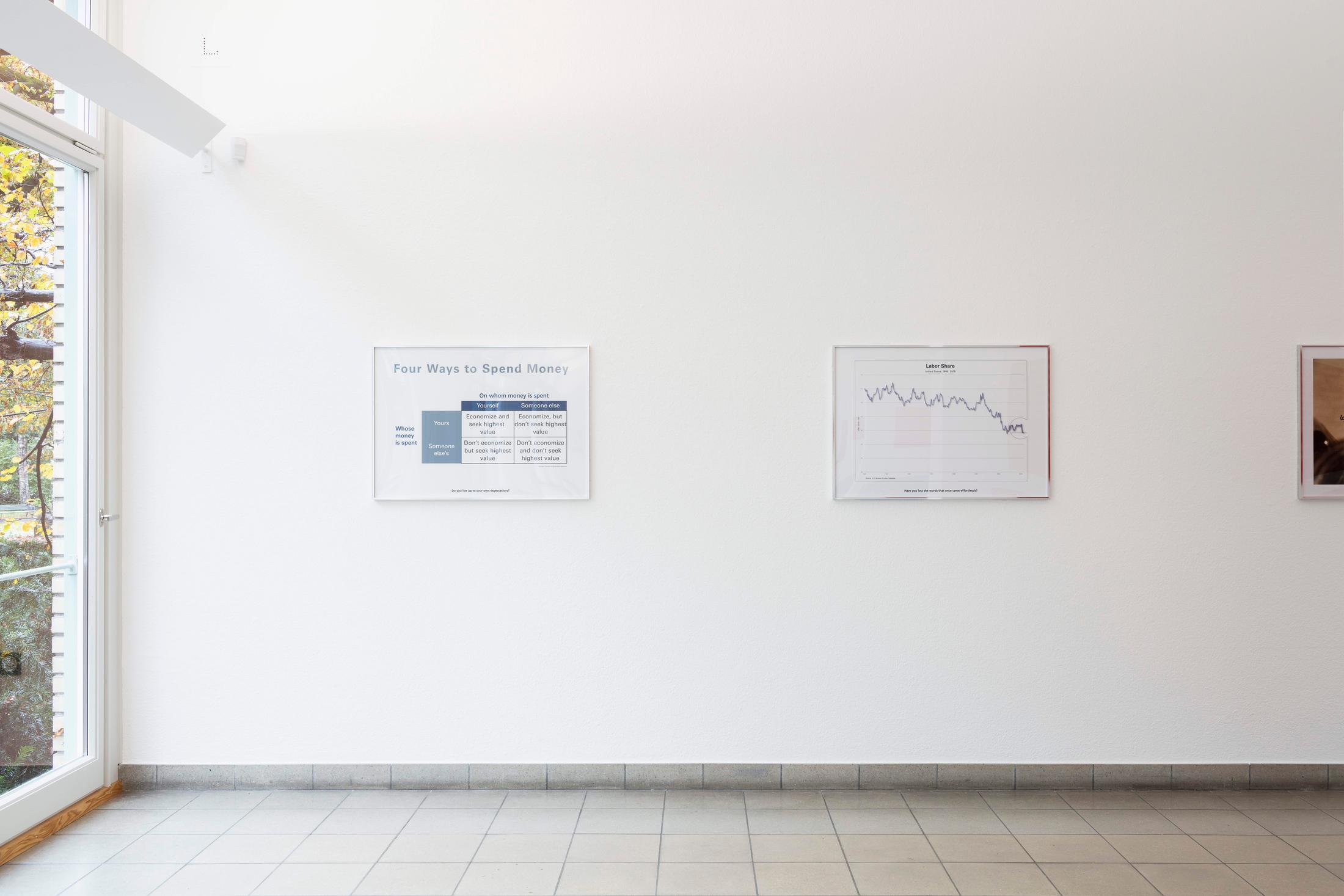 Exhibition View Sam Pulitzer Soloshow «The Premise of a Better Life» at Kunsthaus Glarus, Glarus, 2019 / Photo: Gunnar Meier / Courtesy: the artist and Kunsthaus Glarus