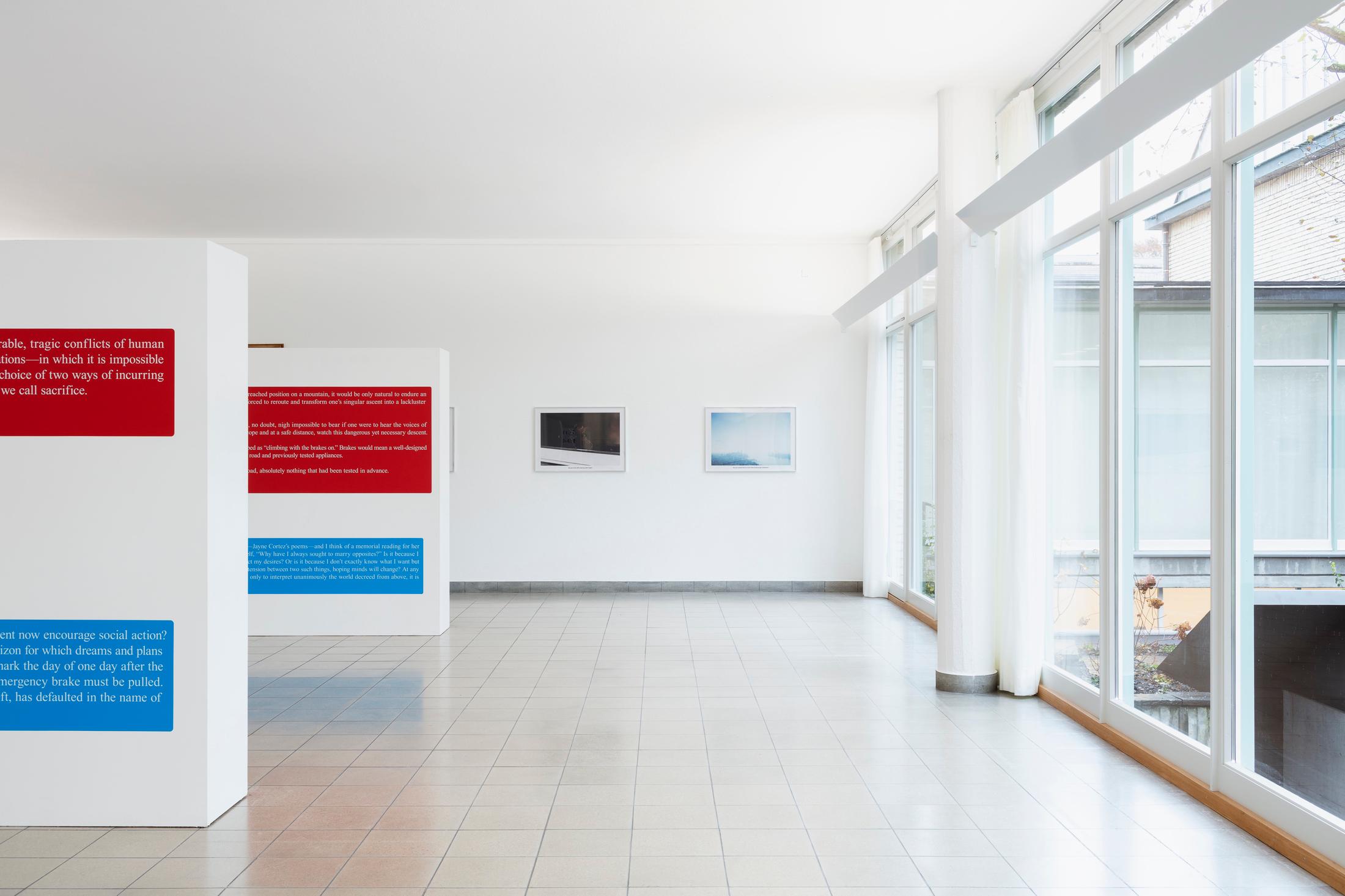 Exhibition View Sam Pulitzer Soloshow «The Premise of a Better Life» at Kunsthaus Glarus, Glarus, 2019 / Photo: Gunnar Meier / Courtesy: the artist and Kunsthaus Glarus