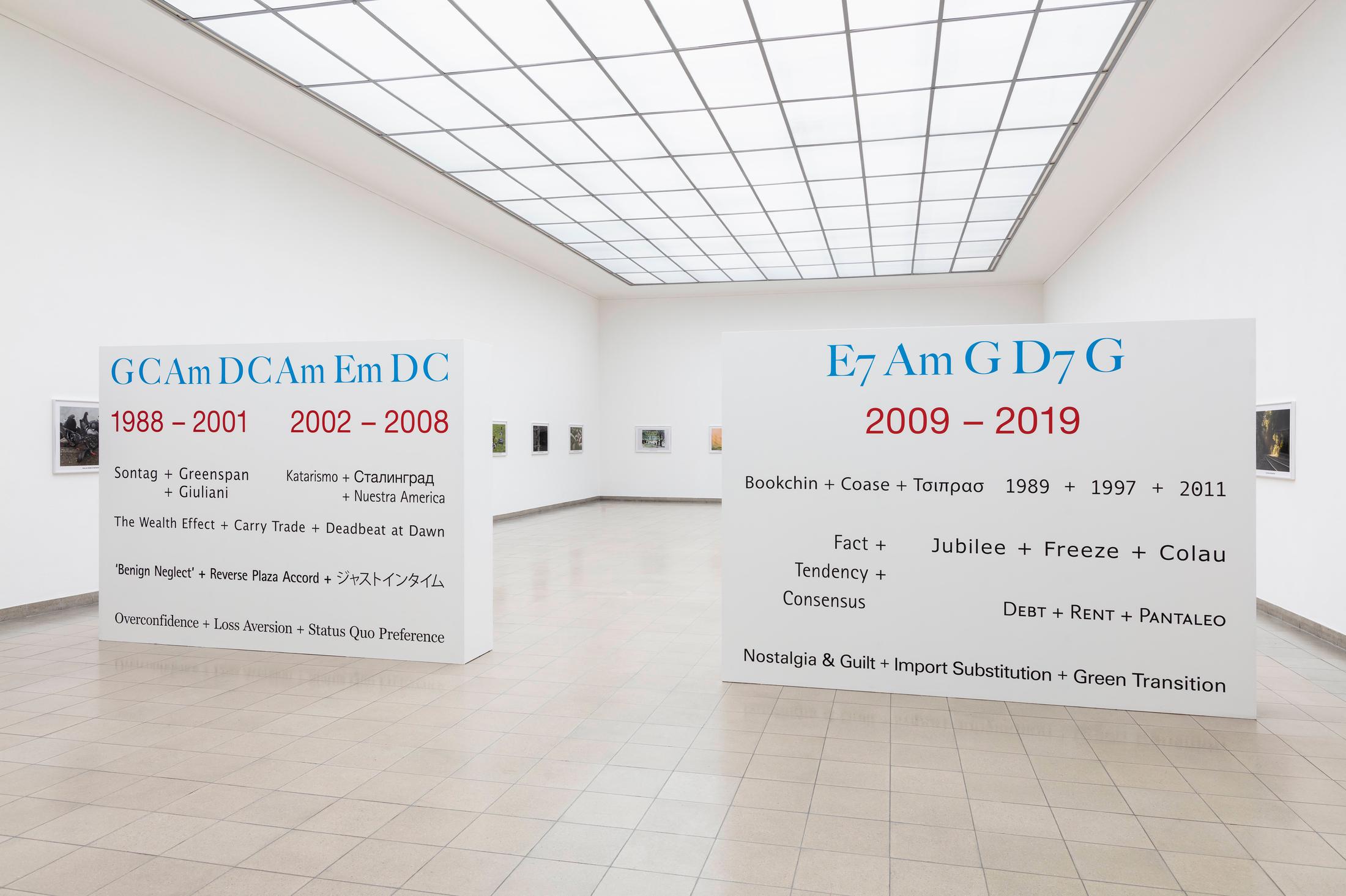 Exhibition View Sam Pulitzer Soloshow «The Premise of a Better Life» at Kunsthaus Glarus, Glarus, 2019 / Photo: Gunnar Meier / Courtesy: the artist and Kunsthaus Glarus