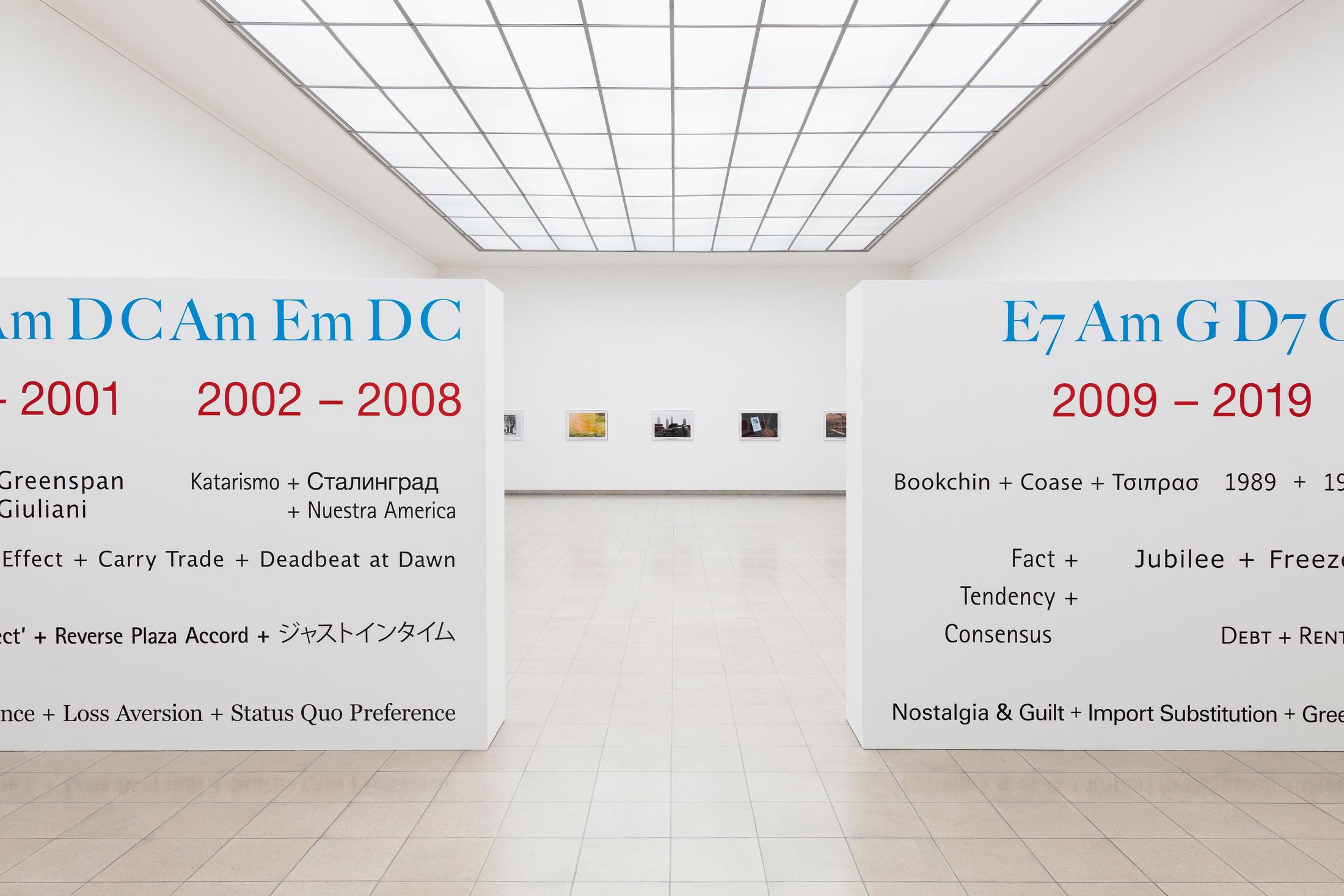 Exhibition View Sam Pulitzer Soloshow «The Premise of a Better Life» at Kunsthaus Glarus, Glarus, 2019 / Photo: Gunnar Meier / Courtesy: the artist and Kunsthaus Glarus