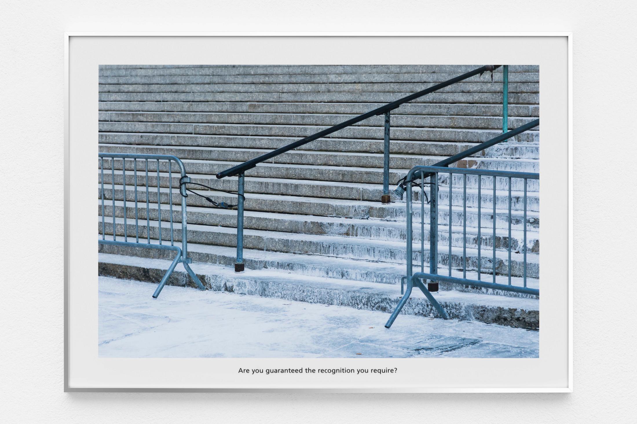 Exhibition View Sam Pulitzer Soloshow «The Premise of a Better Life; view on Centre St, 2019» at Kunsthaus Glarus, Glarus, 2019 / Photo: Gunnar Meier / Courtesy: the artist and Kunsthaus Glarus