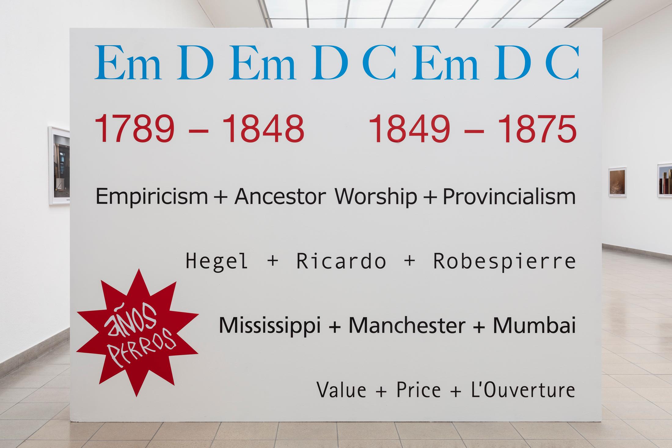 Exhibition View Sam Pulitzer Soloshow «The Premise of a Better Life; view on Años Perros, 2019» at Kunsthaus Glarus, Glarus, 2019 / Photo: Gunnar Meier / Courtesy: the artist and Kunsthaus Glarus