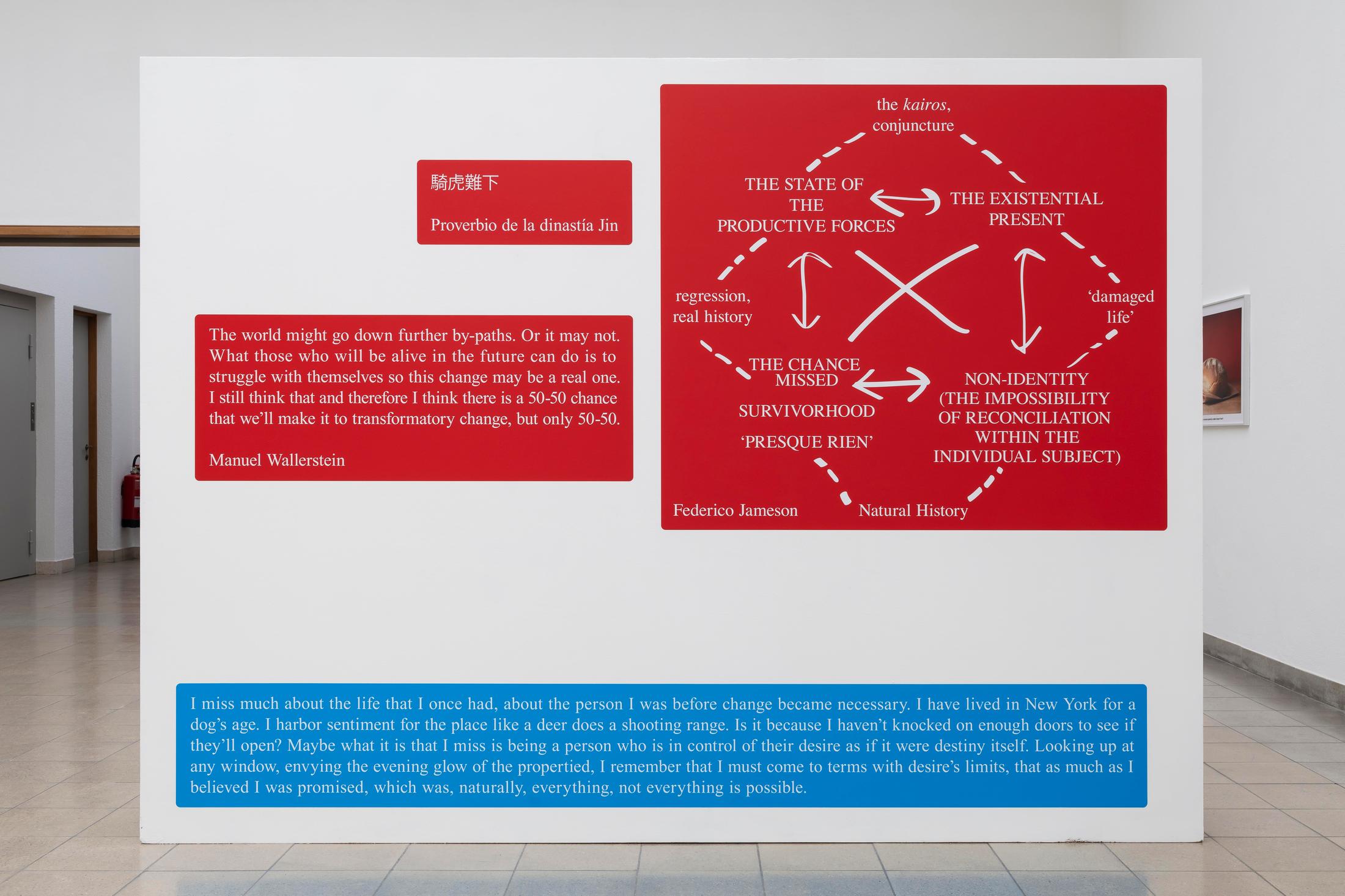 Exhibition View Sam Pulitzer Soloshow «The Premise of a Better Life; view on Años Perros, 2019» at Kunsthaus Glarus, Glarus, 2019 / Photo: Gunnar Meier / Courtesy: the artist and Kunsthaus Glarus