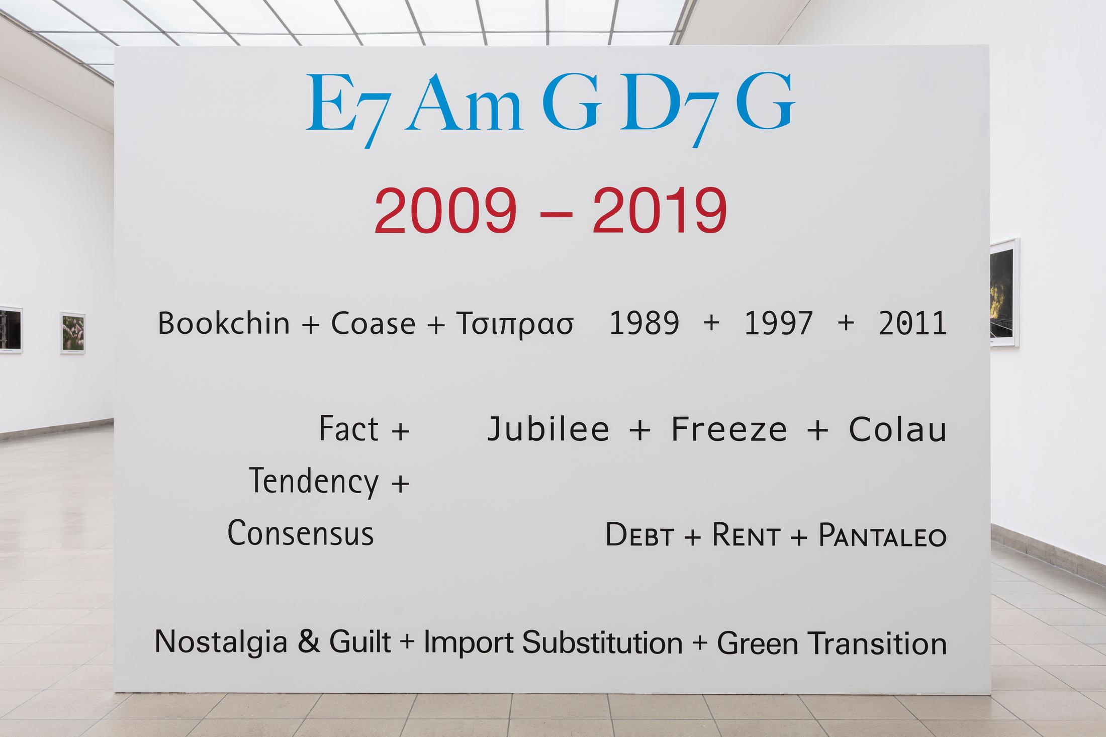 Exhibition View Sam Pulitzer Soloshow «The Premise of a Better Life; view on Años Perros, 2019» at Kunsthaus Glarus, Glarus, 2019 / Photo: Gunnar Meier / Courtesy: the artist and Kunsthaus Glarus