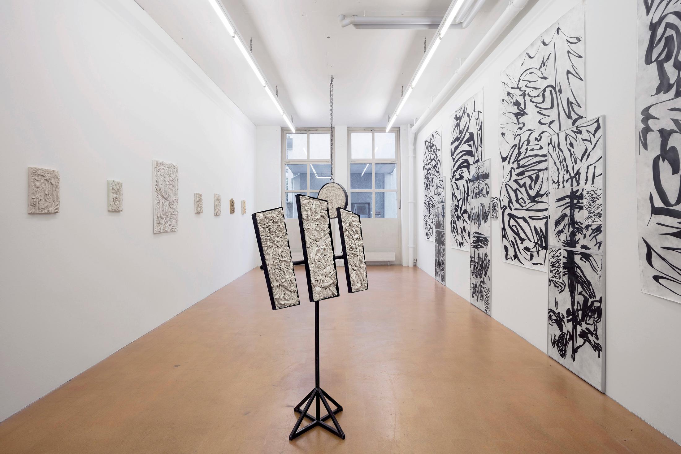 Exhibition View "BEIGE METAL - Samuli Blatter and Martin Chramosta" at Alpineum Produzentengalerie, 2018 / Photo: Andri Stadler