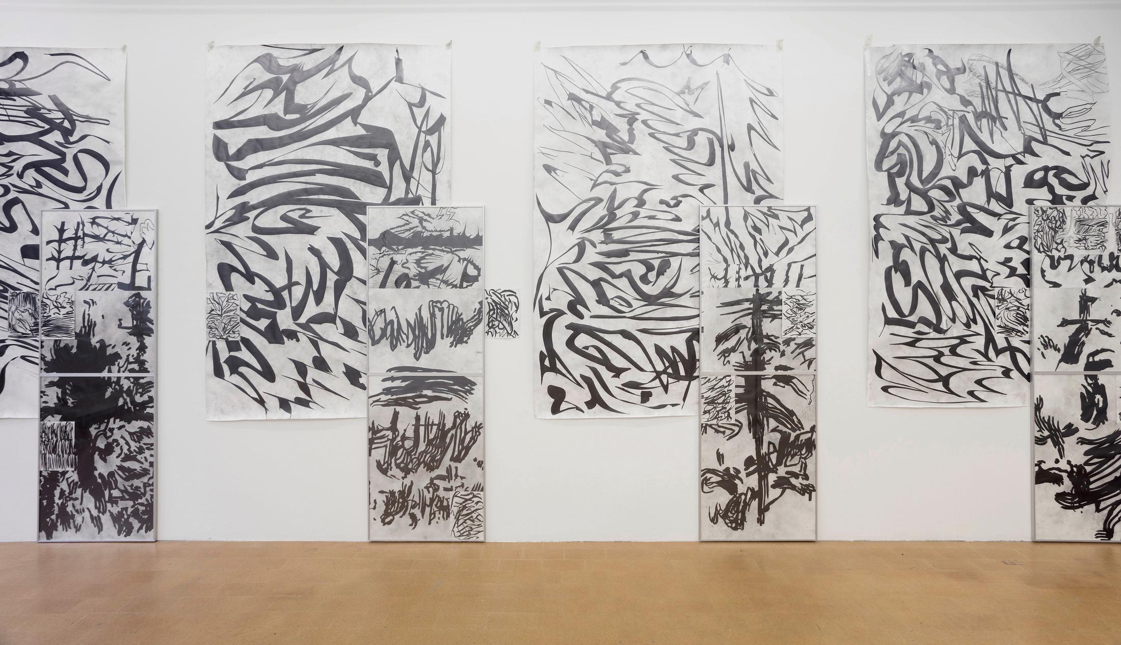 Exhibition View Samuli Blatter "Strange Attractor, 2018“ at Alpineum Produzentengalerie, 2018 / Photo: Andri Stadler