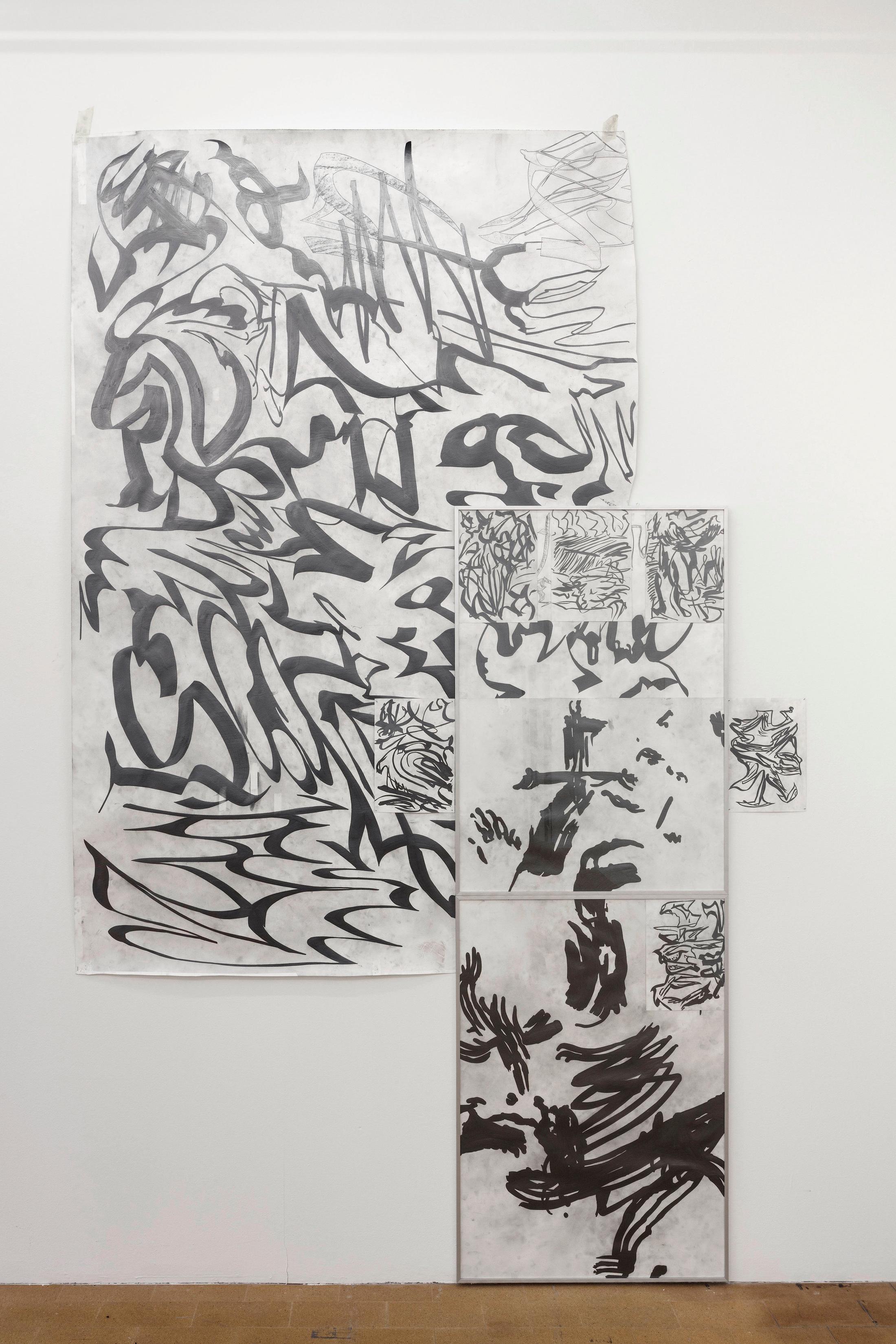 Exhibition View Samuli Blatter "Strange Attractor, 2018“ at Alpineum Produzentengalerie, 2018 / Photo: Andri Stadler