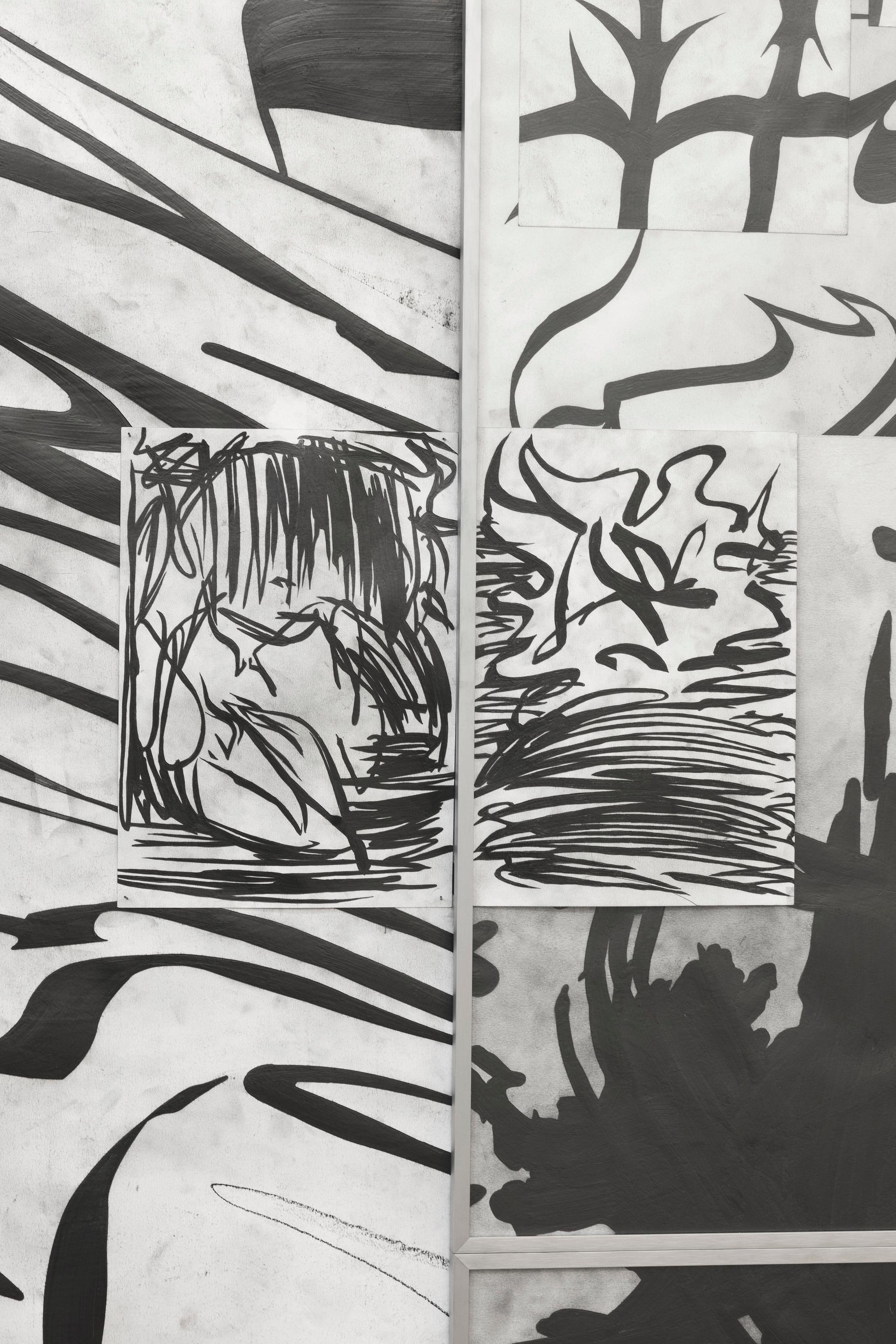 Detail Samuli Blatter "Strange Attractor, 2018“ at Alpineum Produzentengalerie, 2018 / Photo: Andri Stadler