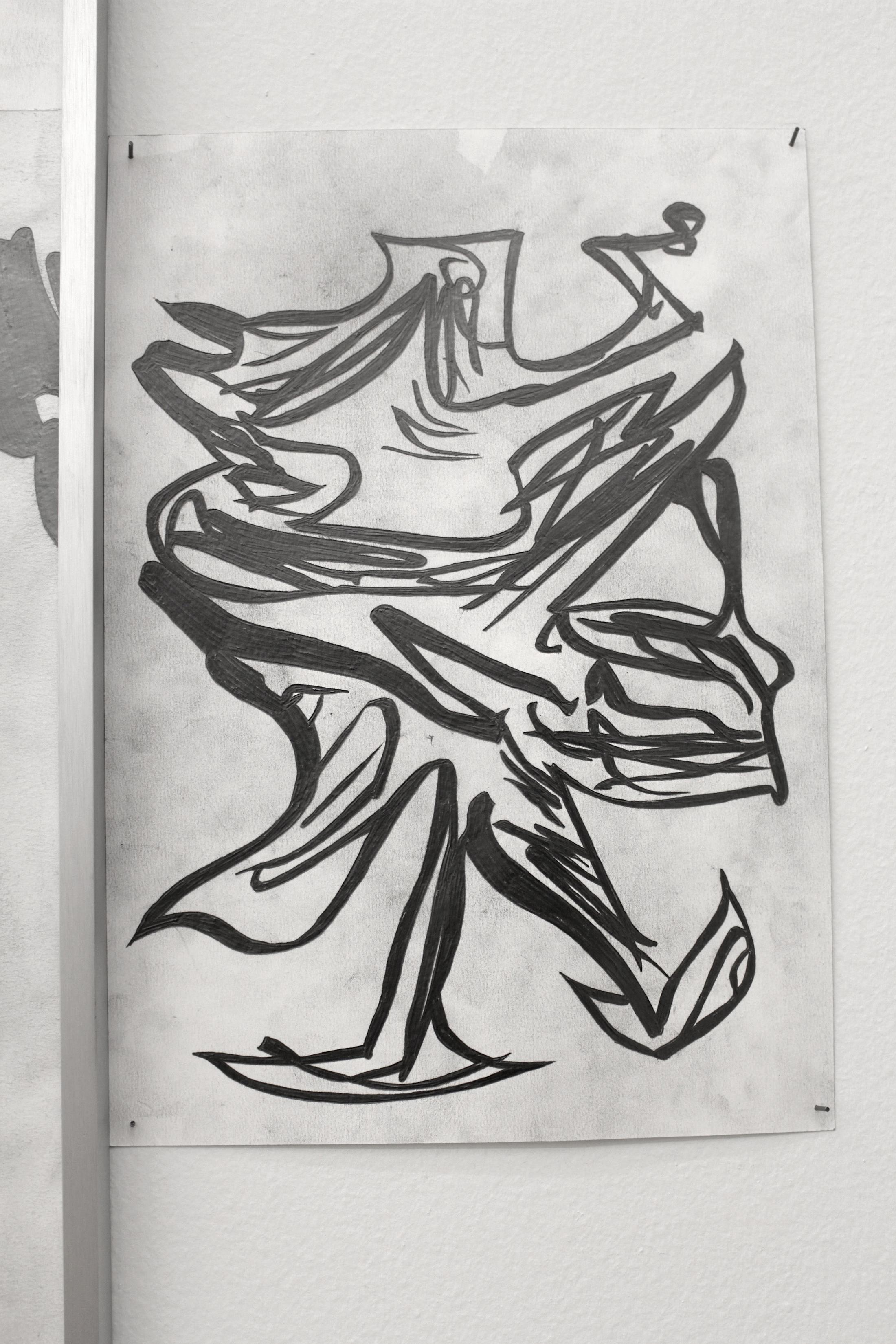 Detail Samuli Blatter "Strange Attractor, 2018“ at Alpineum Produzentengalerie, 2018 / Photo: Martin Chramosta