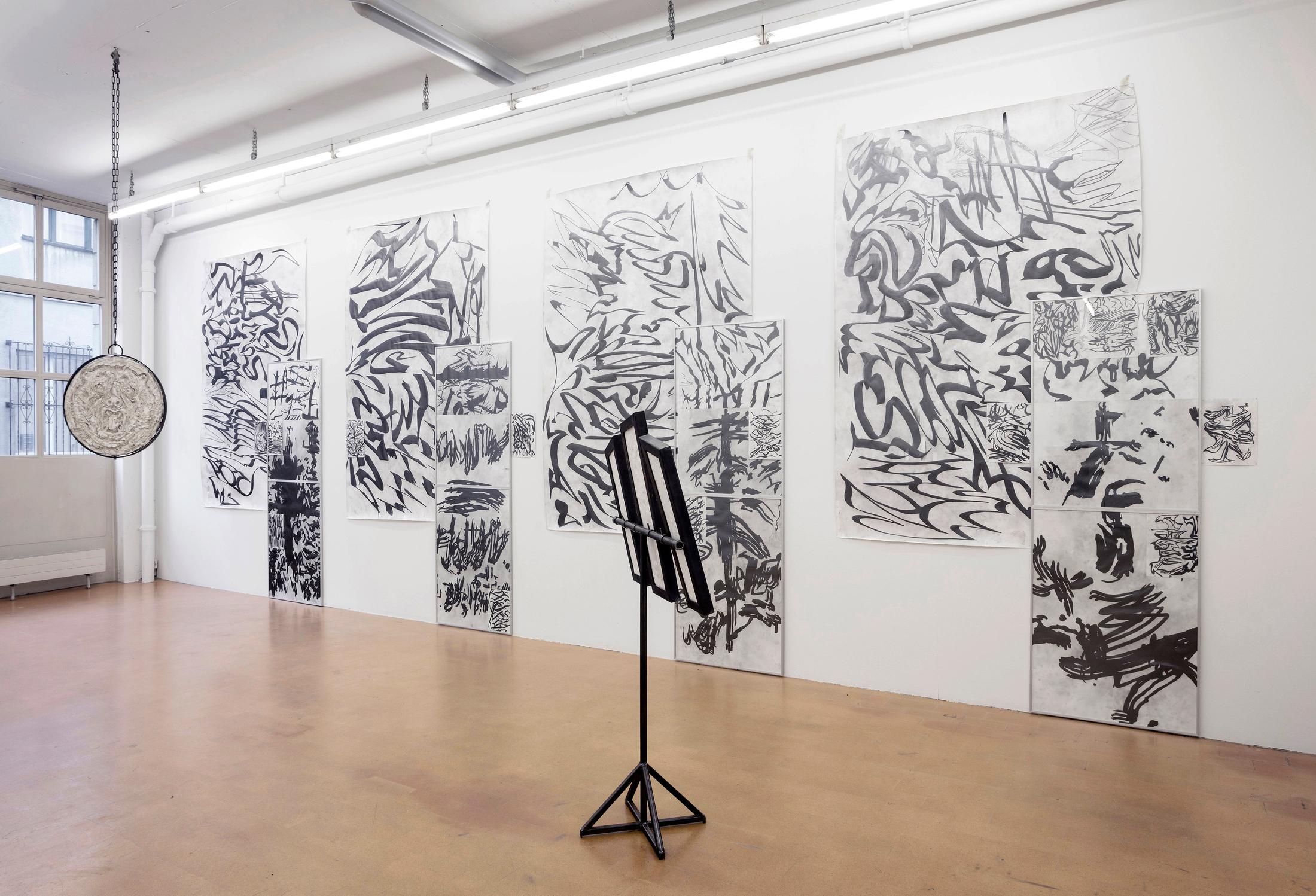 Exhibition View "BEIGE METAL - Samuli Blatter and Martin Chramosta" at Alpineum Produzentengalerie, 2018 / Photo: Andri Stadler