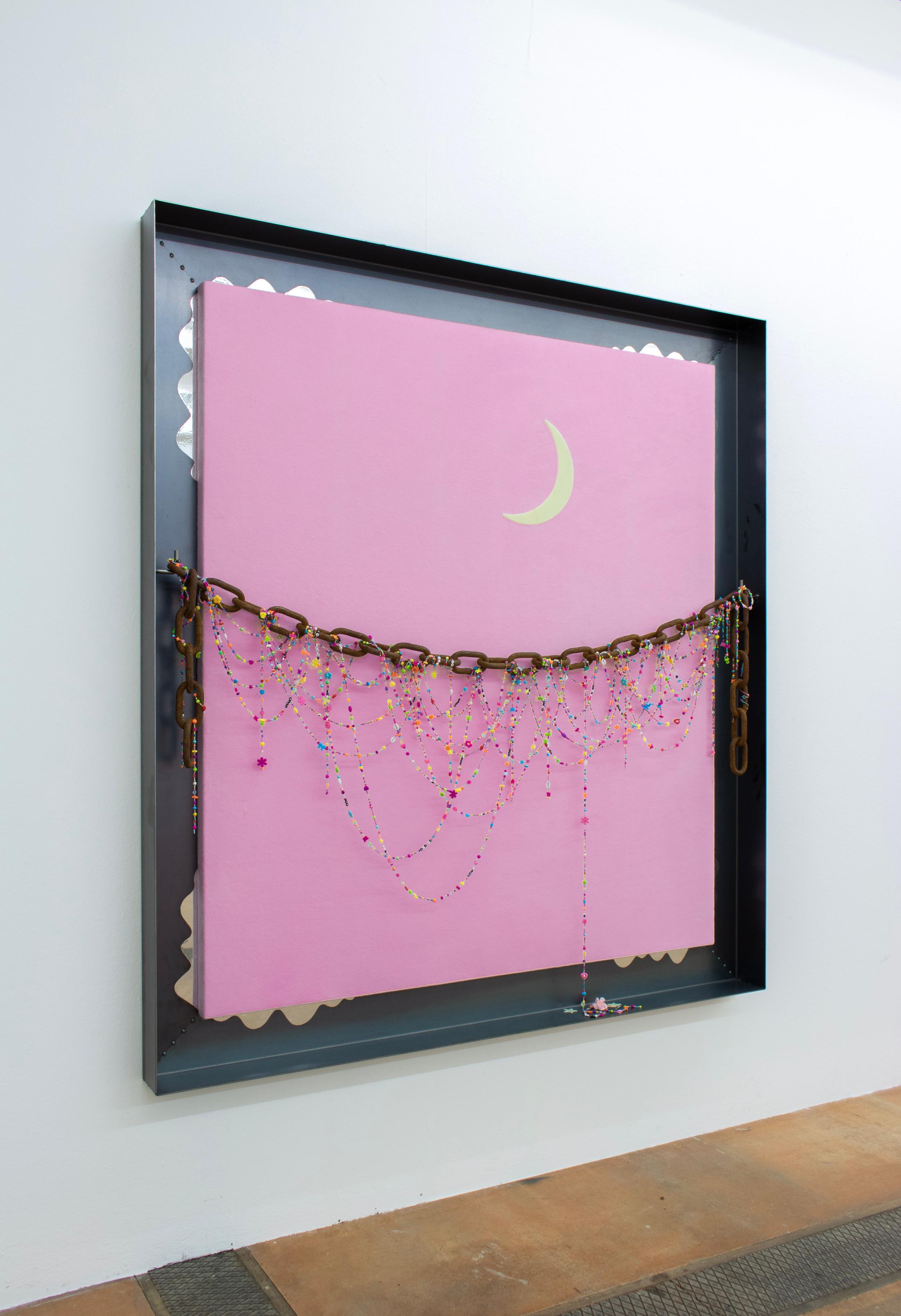 Exhibition View Sarah Benslimane Solo Show «dreamstime» at Centre d'Art Contemporain, Geneva, 2022-2023 / Photo: Niels Hung / Courtesy: the artist and Centre d'Art Contemporain