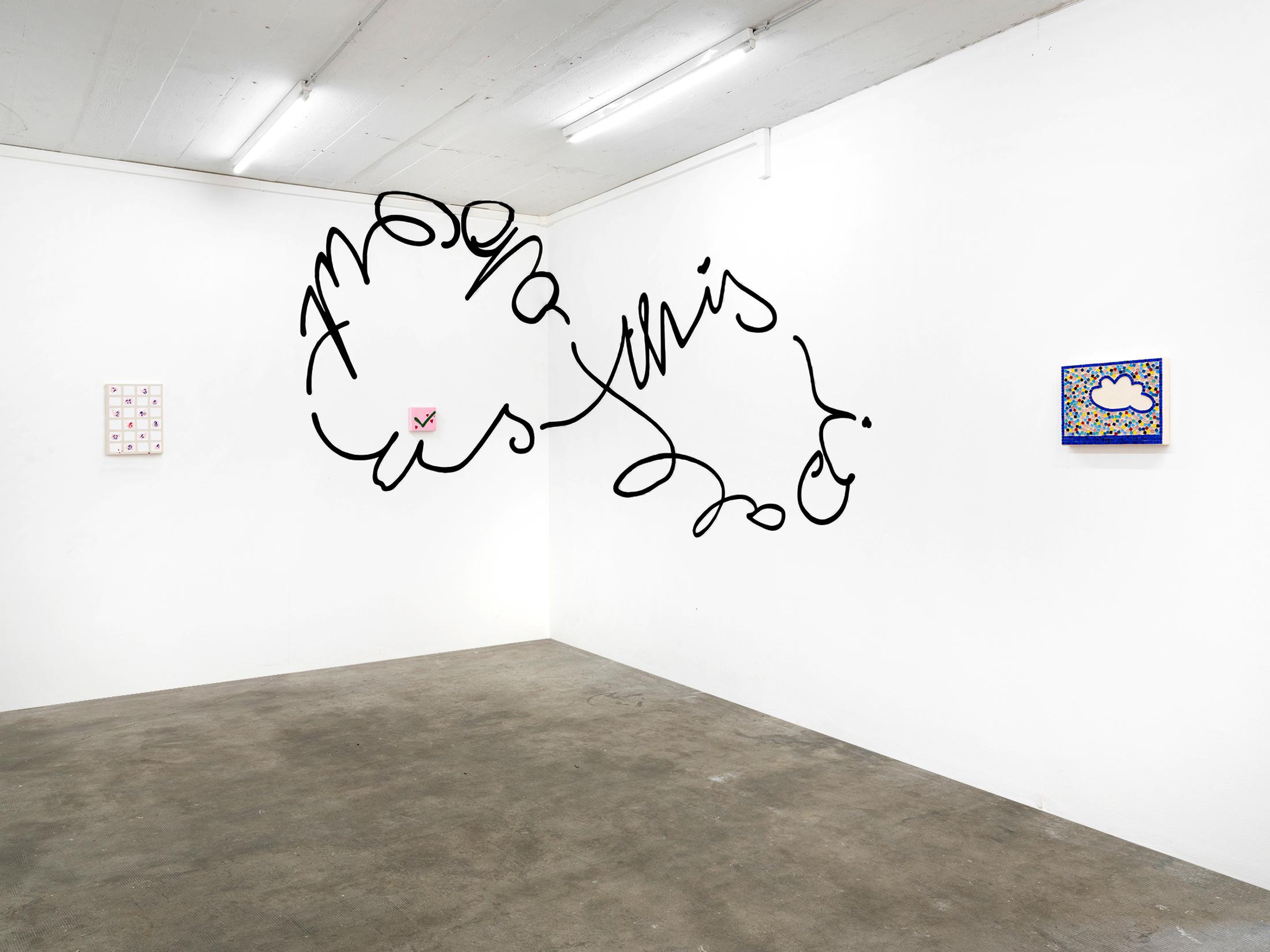 Exhibition View Sarah Benslimane Solo Show «The Way We Trust» at Tunnel Tunnel, Lausanne 2022 / Photo: Julien Gremaud / Courtesy: the artist and Tunnel Tunnel