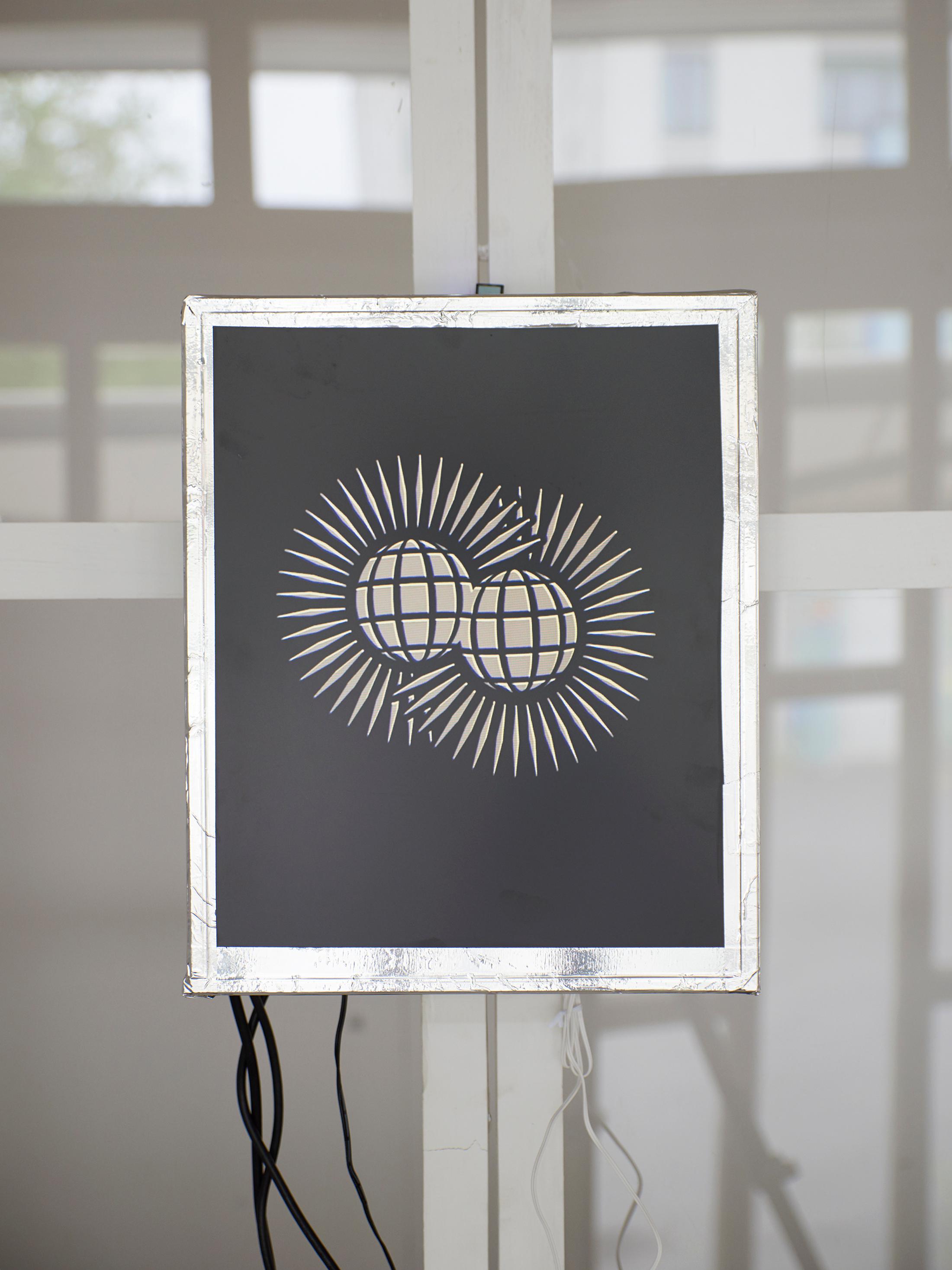 Exhibition View Groupshow «Spiral Arms; Shaun Motsi, Untitled, 2019» at Longtang, Zurich, 2019 / Photo: James Bantone / Courtesy: the artists and Longtang, Zurich