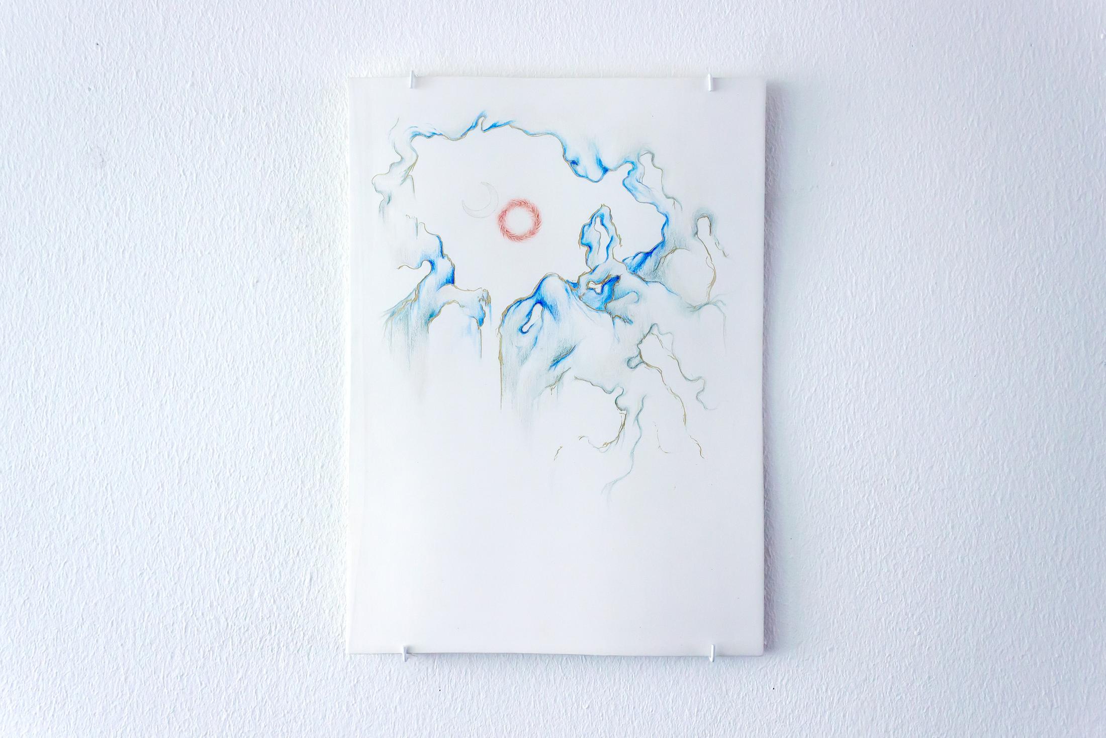 Exhibition View Groupshow «Spiral Arms; view on Sarah Chow, mundussubterraneus.exe, 2019» at Longtang, Zurich, 2019 / Photo: James Bantone / Courtesy: the artists and Longtang, Zurich