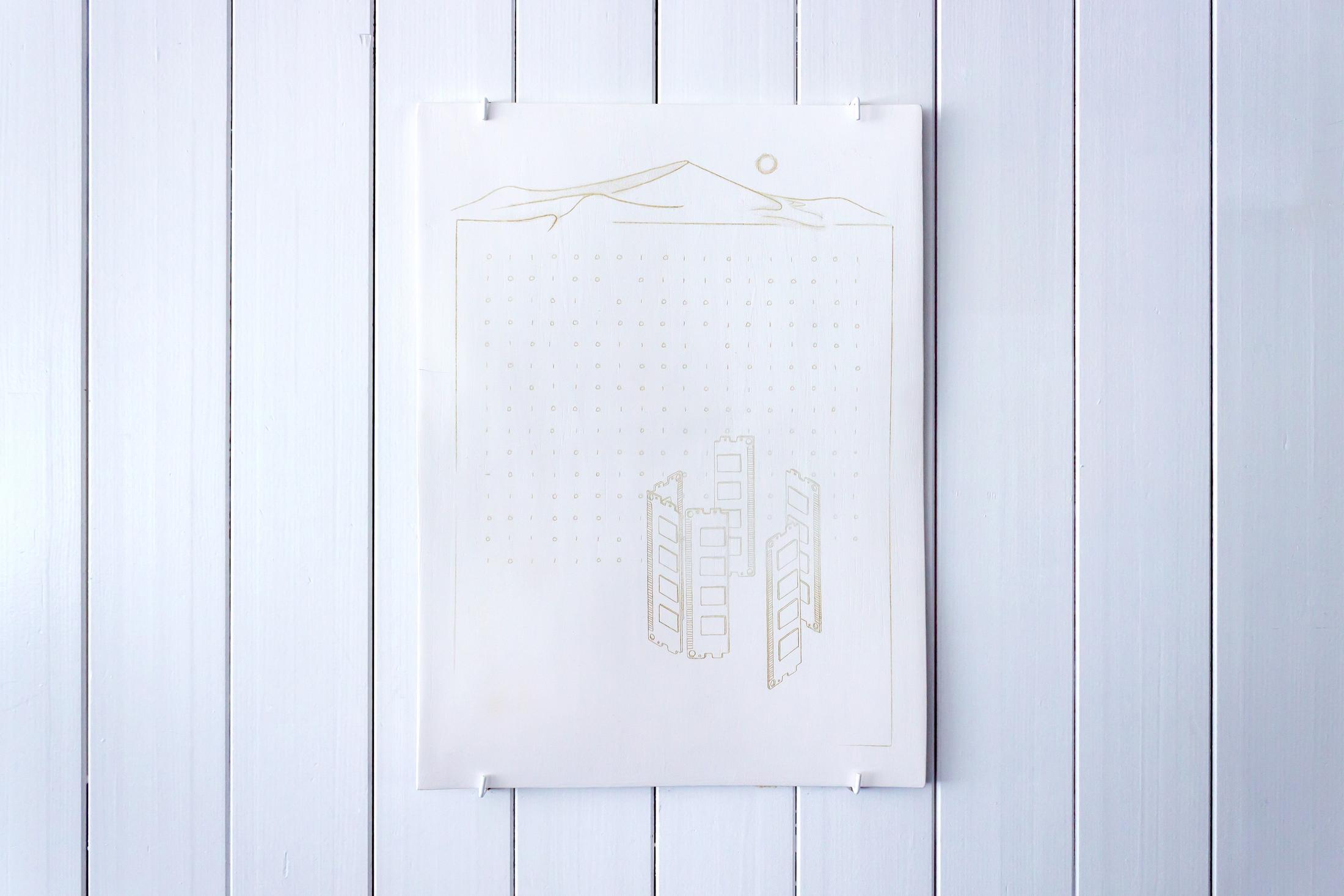 Exhibition View Groupshow «Spiral Arms; view on Sarah Chow, Ruins of the Unknown Error, 2019» at Longtang, Zurich, 2019 / Photo: James Bantone / Courtesy: the artists and Longtang, Zurich