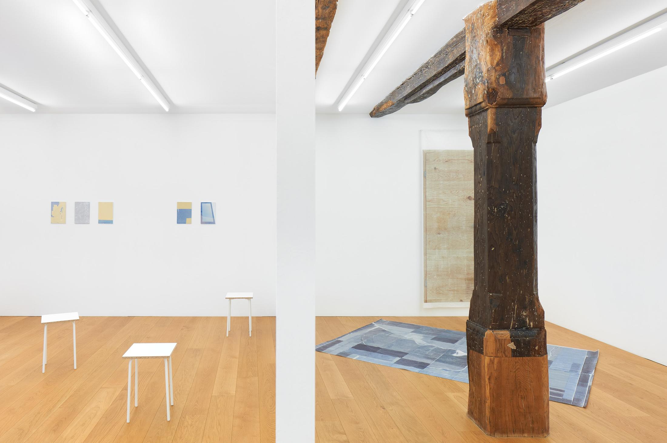 Exhibition View Sarah Lehnerer Soloshow «I could turn myself into it instead of away from it» at Kichgasse, Steckborn, 2019 / Photo: Alex Kern / Courtesy: the artist and Kichgasse