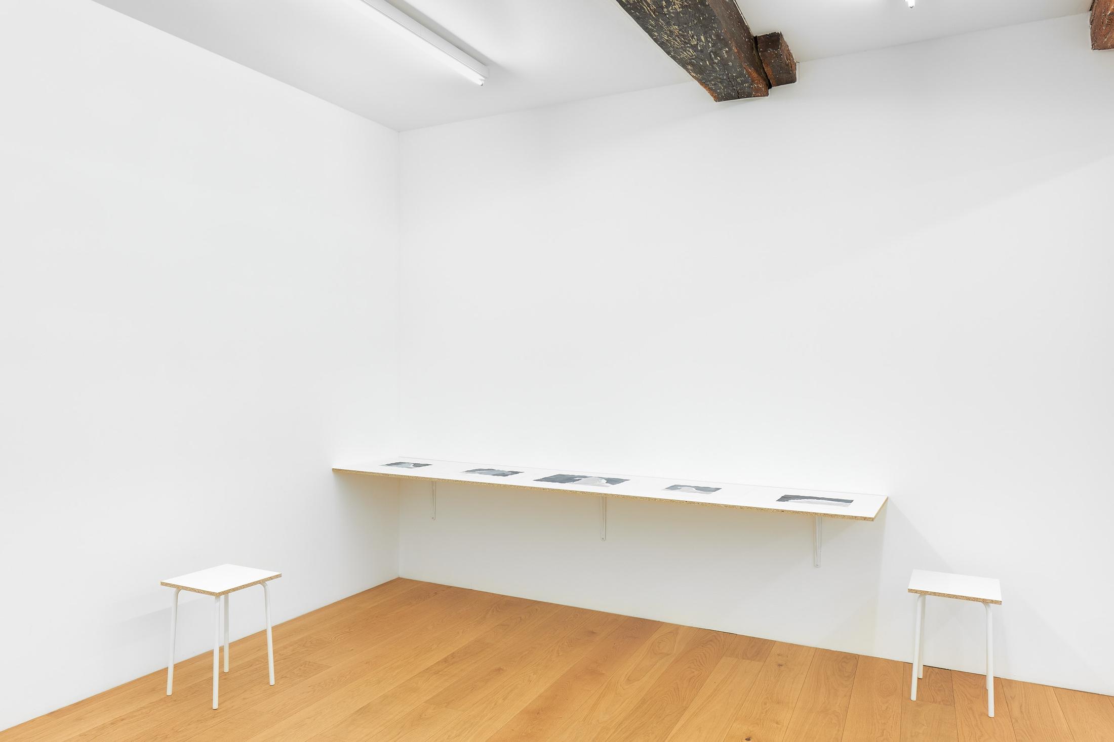Exhibition View Sarah Lehnerer Soloshow «I could turn myself into it instead of away from it» at Kichgasse, Steckborn, 2019 / Photo: Alex Kern / Courtesy: the artist and Kichgasse