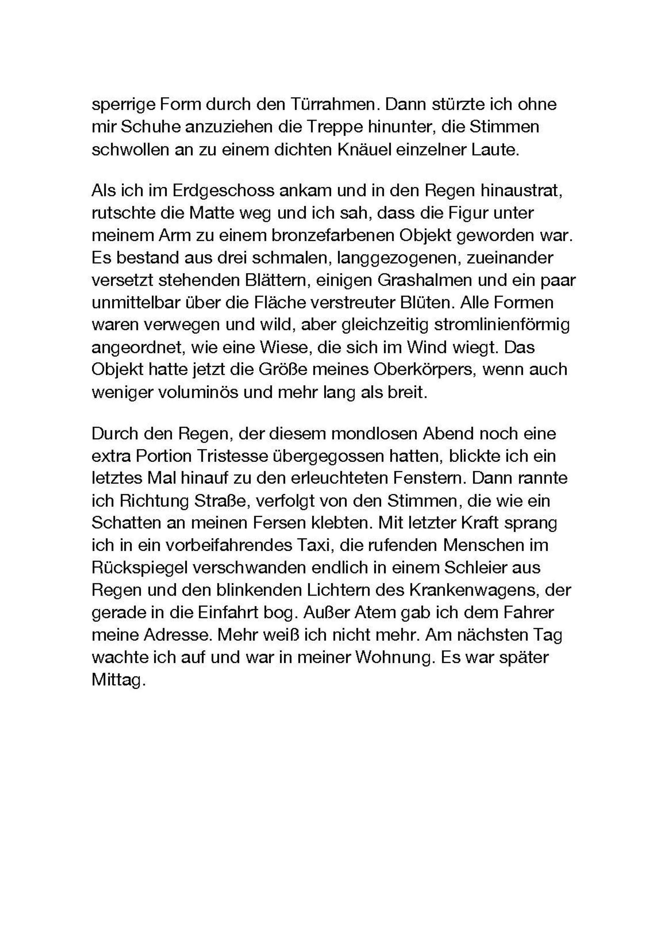 Exhibition View Sarah Lehnerer Soloshow «I could turn myself into it instead of away from it; view on Text by Inka Meissner in German, Page 5» at Kichgasse, Steckborn, 2019 / Photo: Alex Kern / Courtesy: the artist and Kichgasse