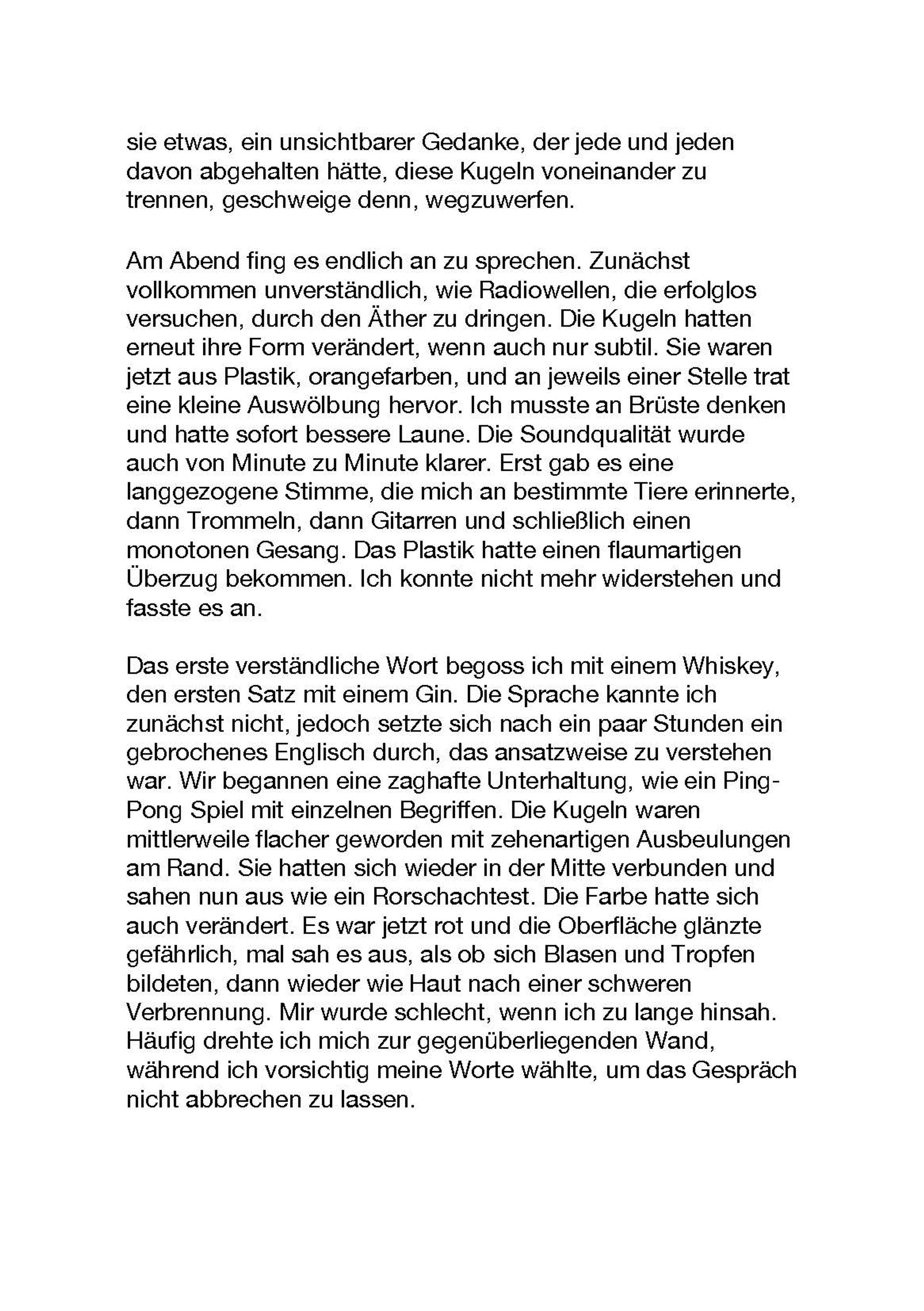 Exhibition View Sarah Lehnerer Soloshow «I could turn myself into it instead of away from it; view on Text by Inka Meissner in German, Page 7» at Kichgasse, Steckborn, 2019 / Photo: Alex Kern / Courtesy: the artist and Kichgasse