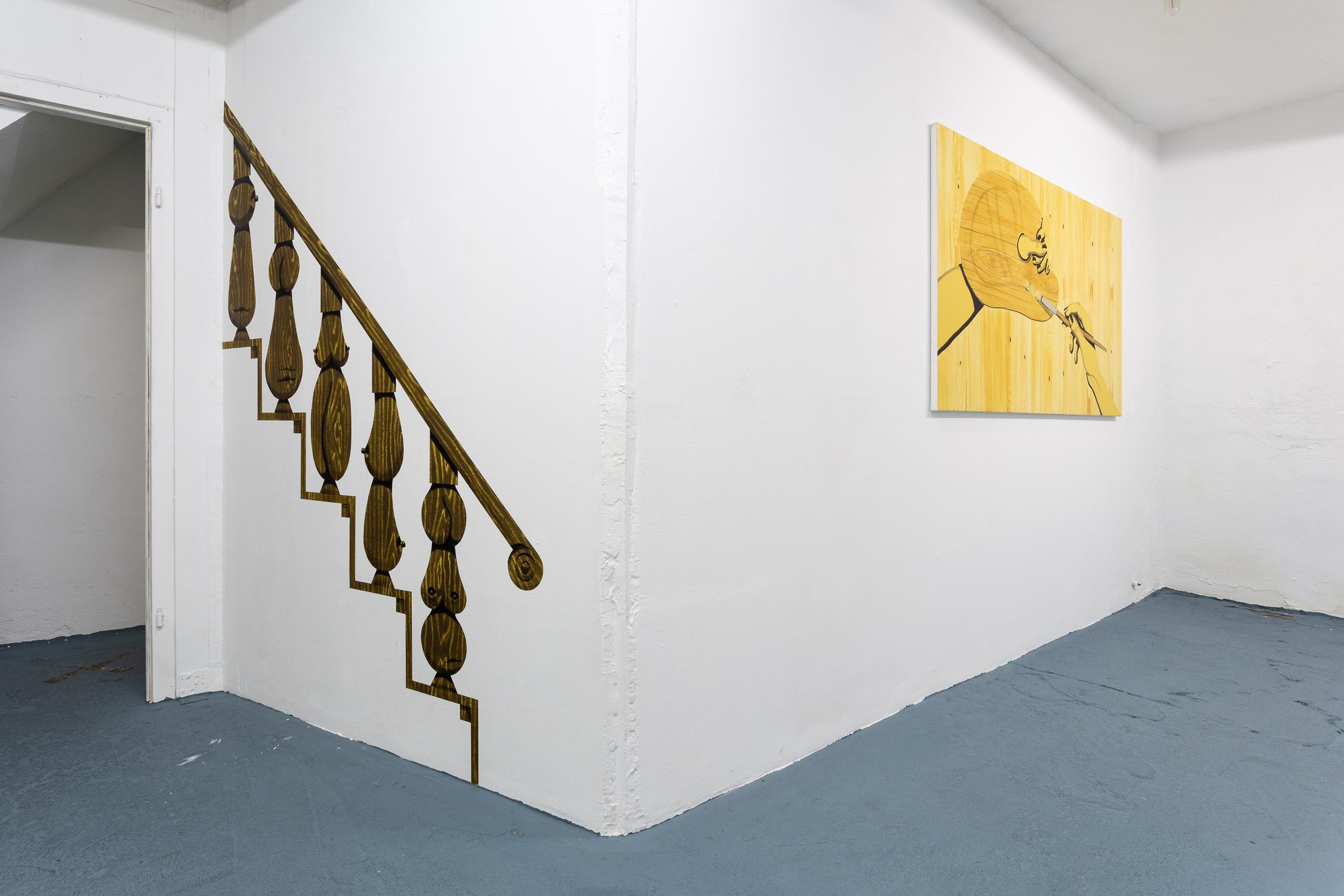 Exhibition View Groupshow «Sarah Margnetti & Megan Rooney» at Last Tango, Zurich / Photo: Kilian Bannwart / Courtesy: the artist and Last Tango