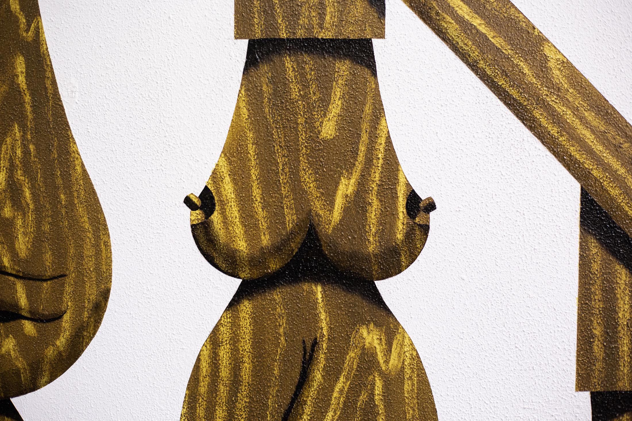 Exhibition View Groupshow «Sarah Margnetti & Megan Rooney ; view on Sarah Margnetti, Staircase II (detail), 2019» at Last Tango, Zurich / Photo: Kilian Bannwart / Courtesy: the artist and Last Tango