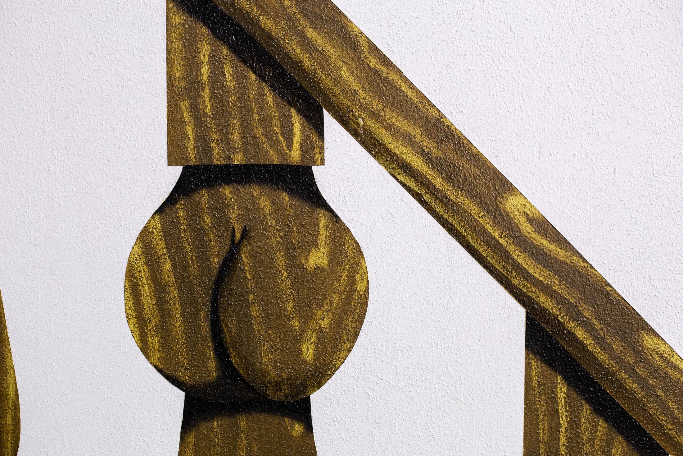 Exhibition View Groupshow «Sarah Margnetti & Megan Rooney ; view on Sarah Margnetti, Staircase II (detail), 2019» at Last Tango, Zurich / Photo: Kilian Bannwart / Courtesy: the artist and Last Tango