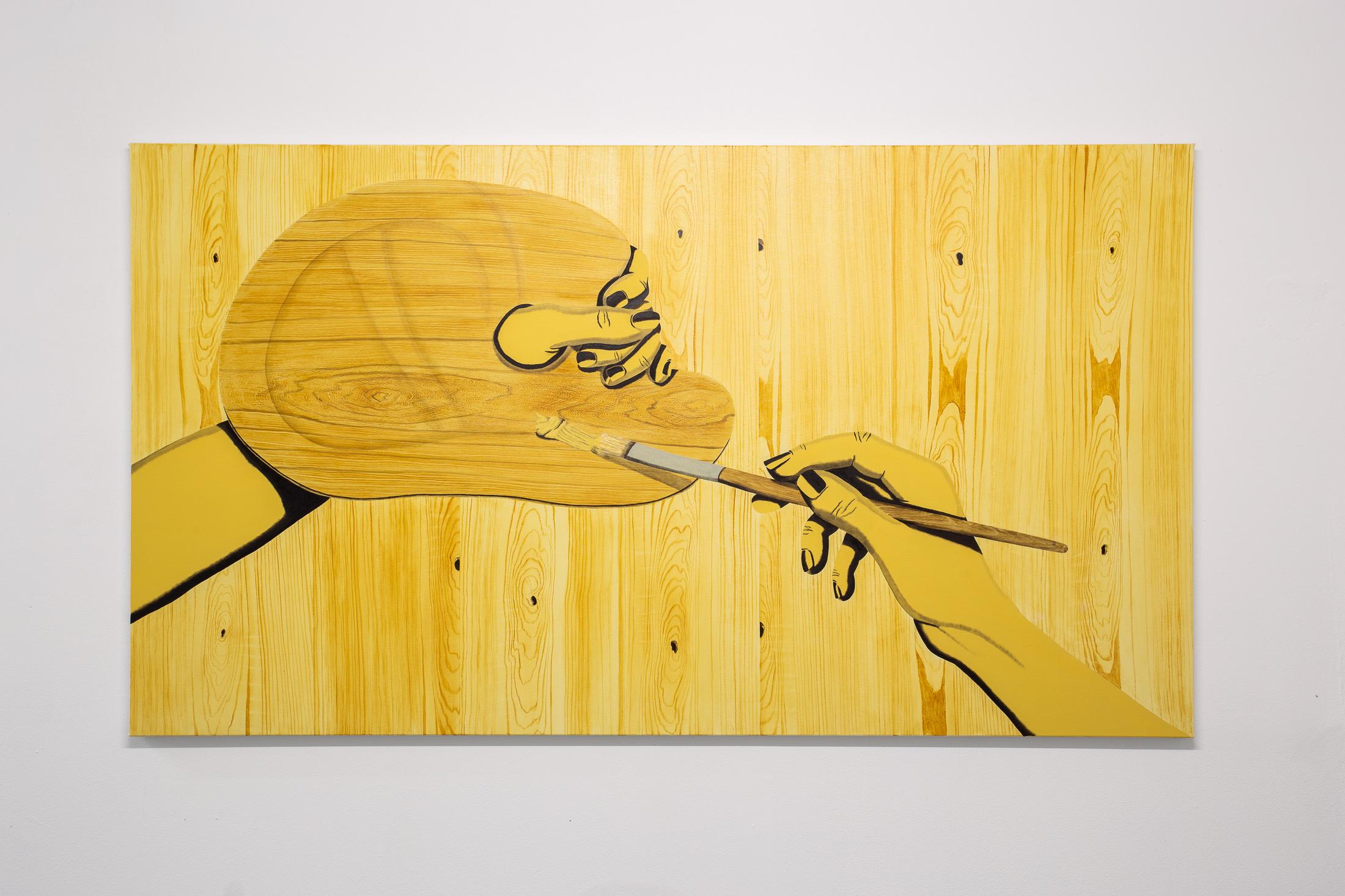 Exhibition View Groupshow «Sarah Margnetti & Megan Rooney ; view on Sarah Margnetti, Inner Circle, 2019» at Last Tango, Zurich / Photo: Kilian Bannwart / Courtesy: the artist and Last Tango