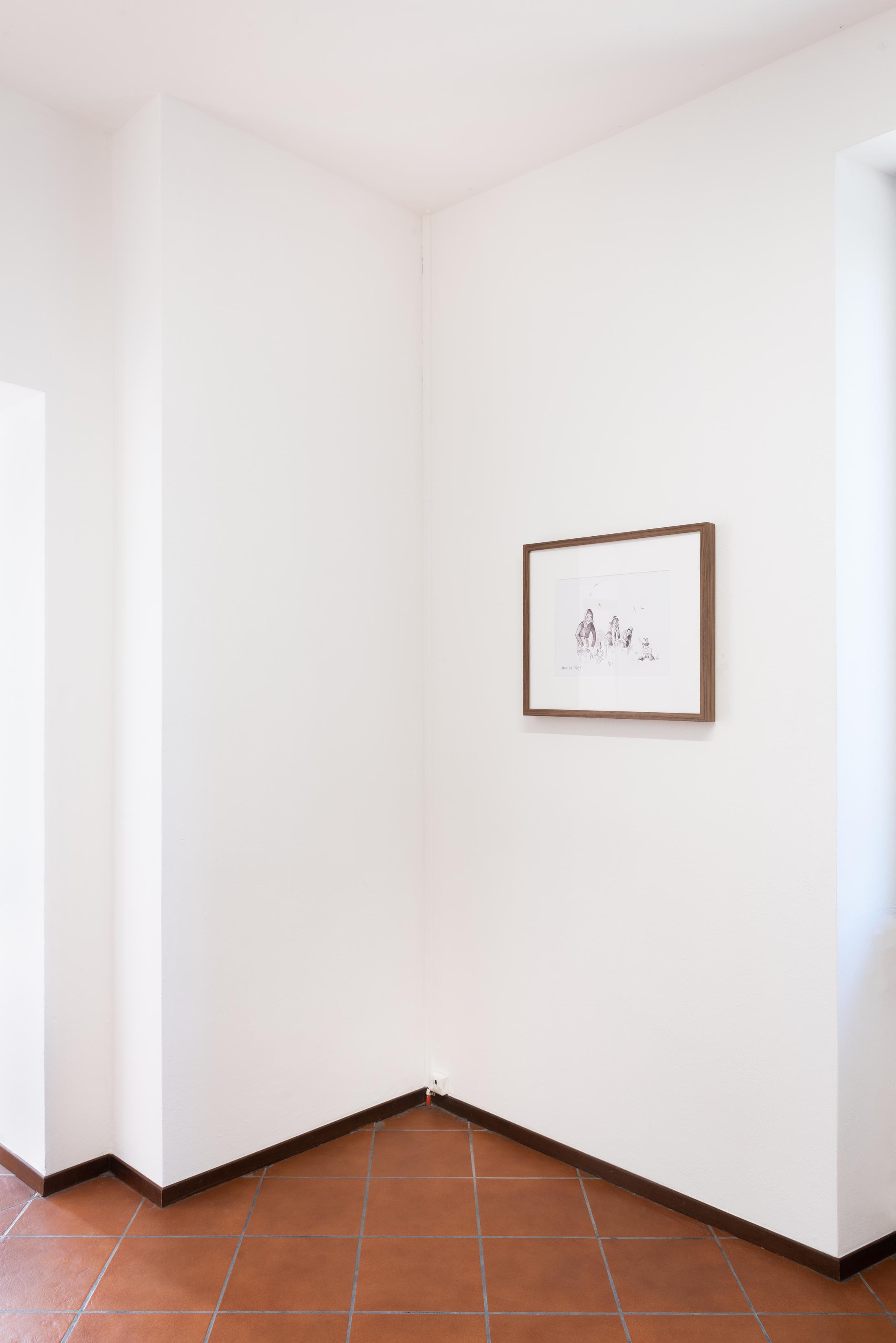 Exhibition View Group Show «SBANDARE» at Sonnenstube, Lugano, 2023 / Photo: Mattia Angelini / Courtesy: the artists and Sonnenstube